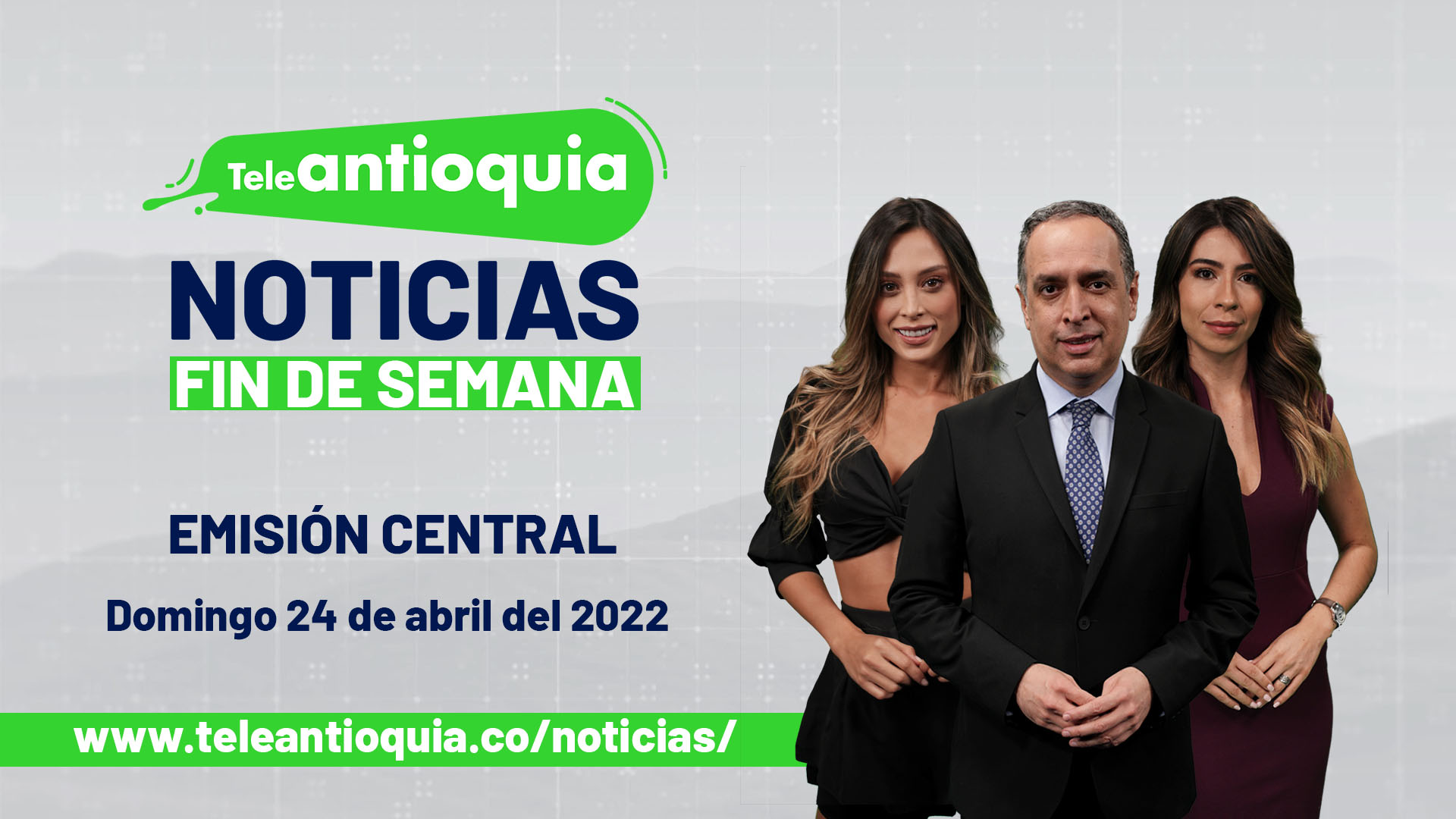 Titulares noticiero 24 de abril de 2022, emisión de la 1:00 p.m. en Teleantioquia Noticias