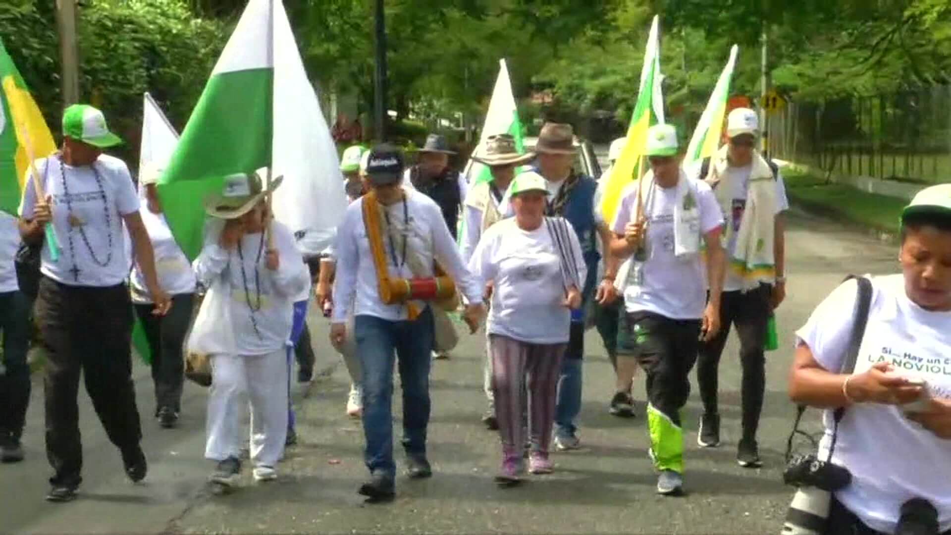 Tercera jornada de la marcha de la Noviolencia