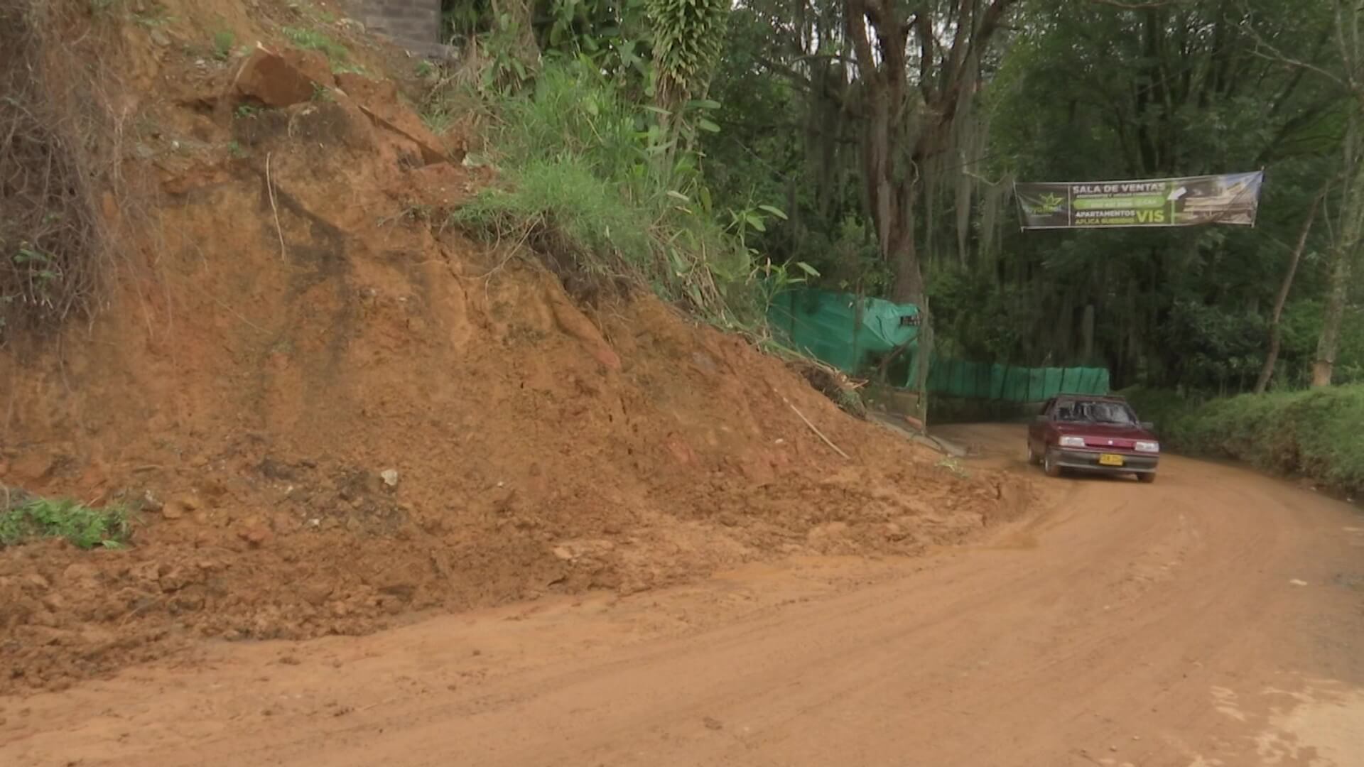 San Antonio de Prado: deslizamientos y vivienda afectada