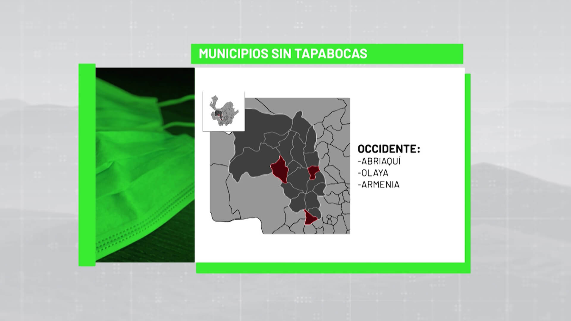 Tapabocas: 28 municipios con aval para levantar medidas