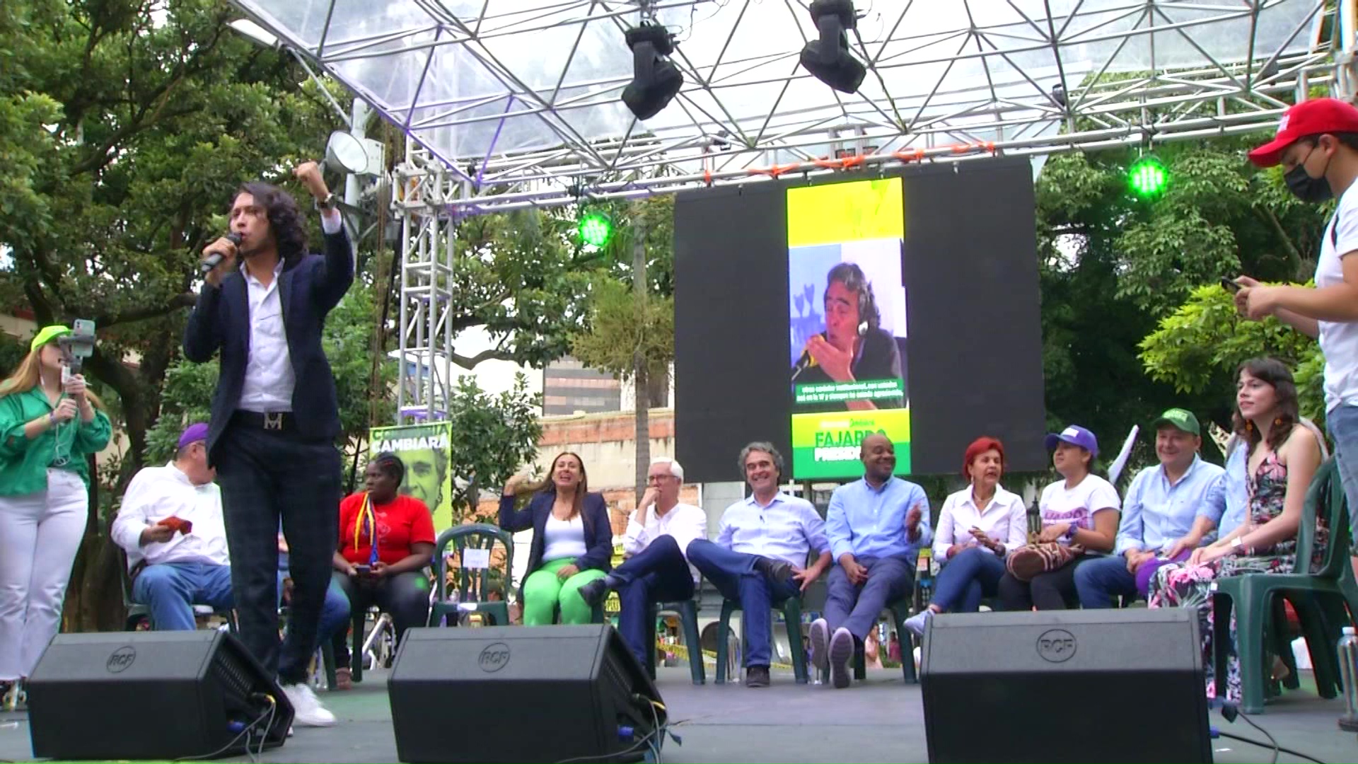 Cierre de la campaña de Sergio Fajardo en Medellín