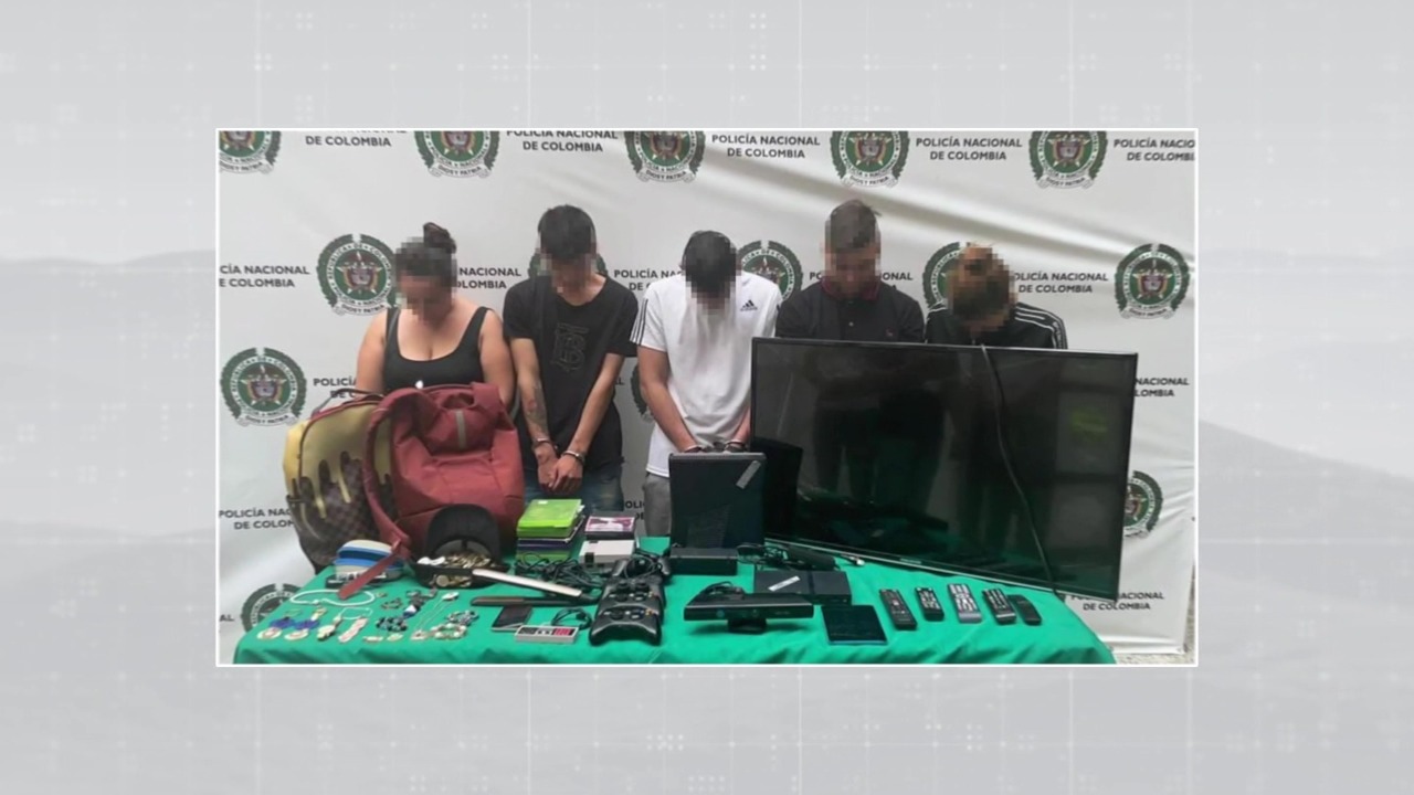 Capturan a cinco presuntos criminales en Medellín