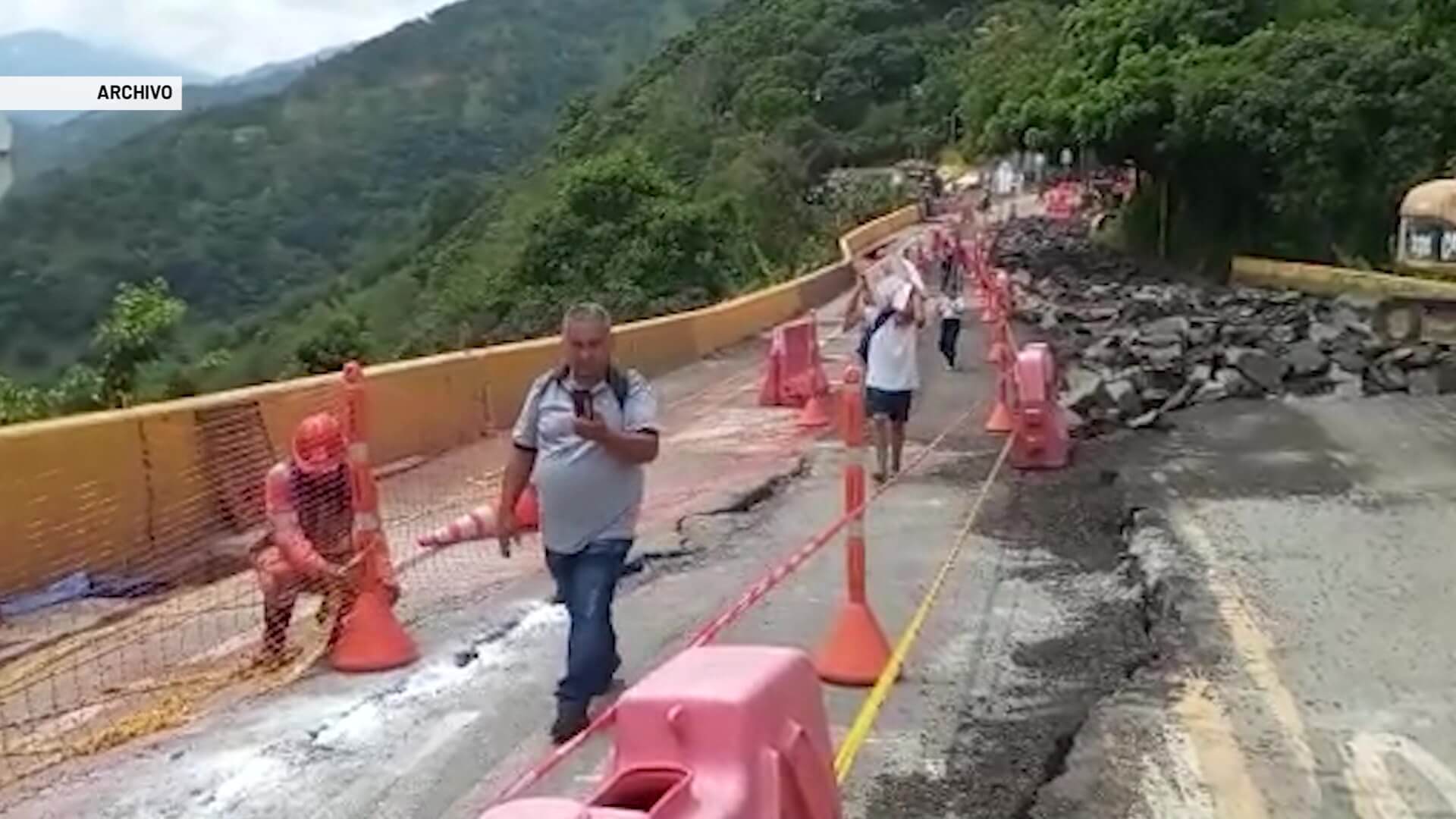 Cierres de vías por efecto de lluvias