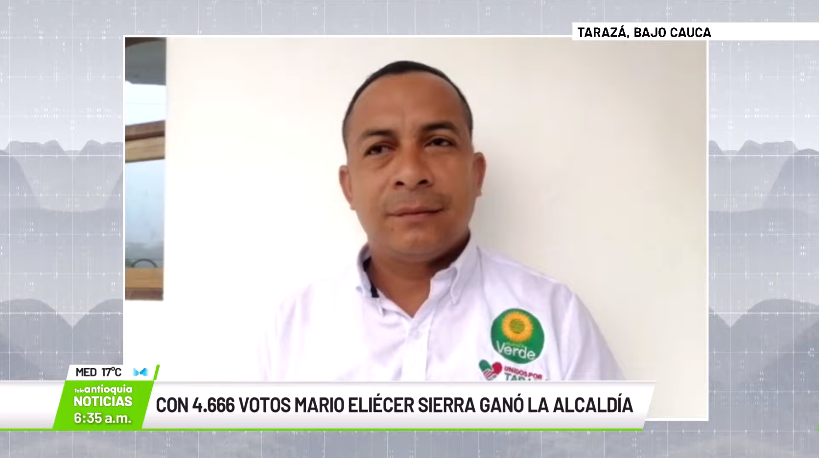 Entrevista con Mario Sierra Correa, alcalde electo de Tarazá