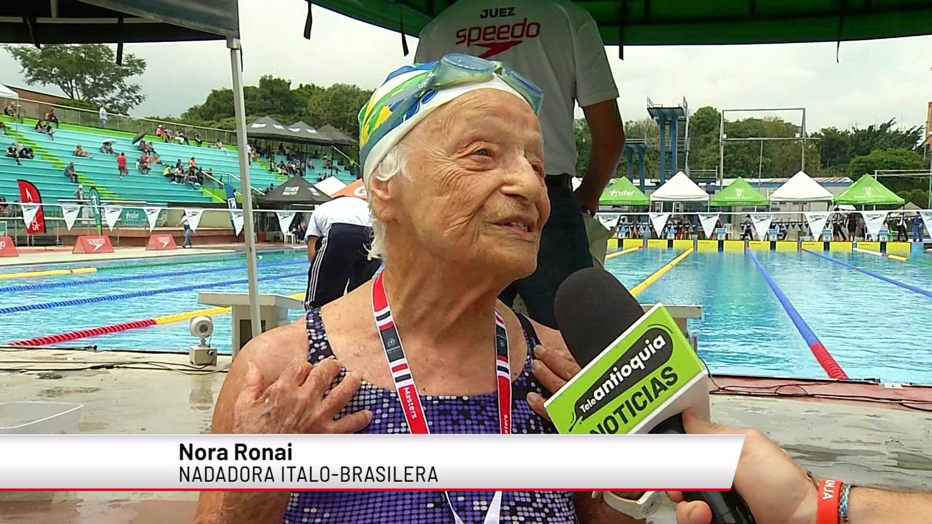 A sus 98 años, nadadora compitió en el Panamericano Master