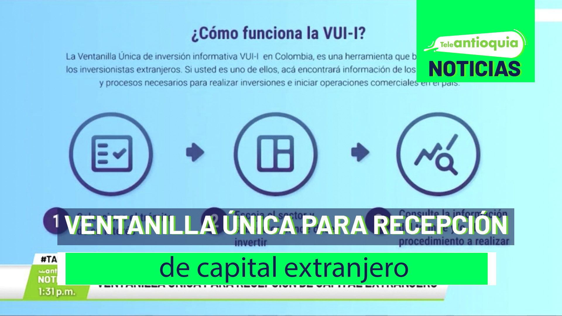 Ventanilla única para recepción de capital extranjero