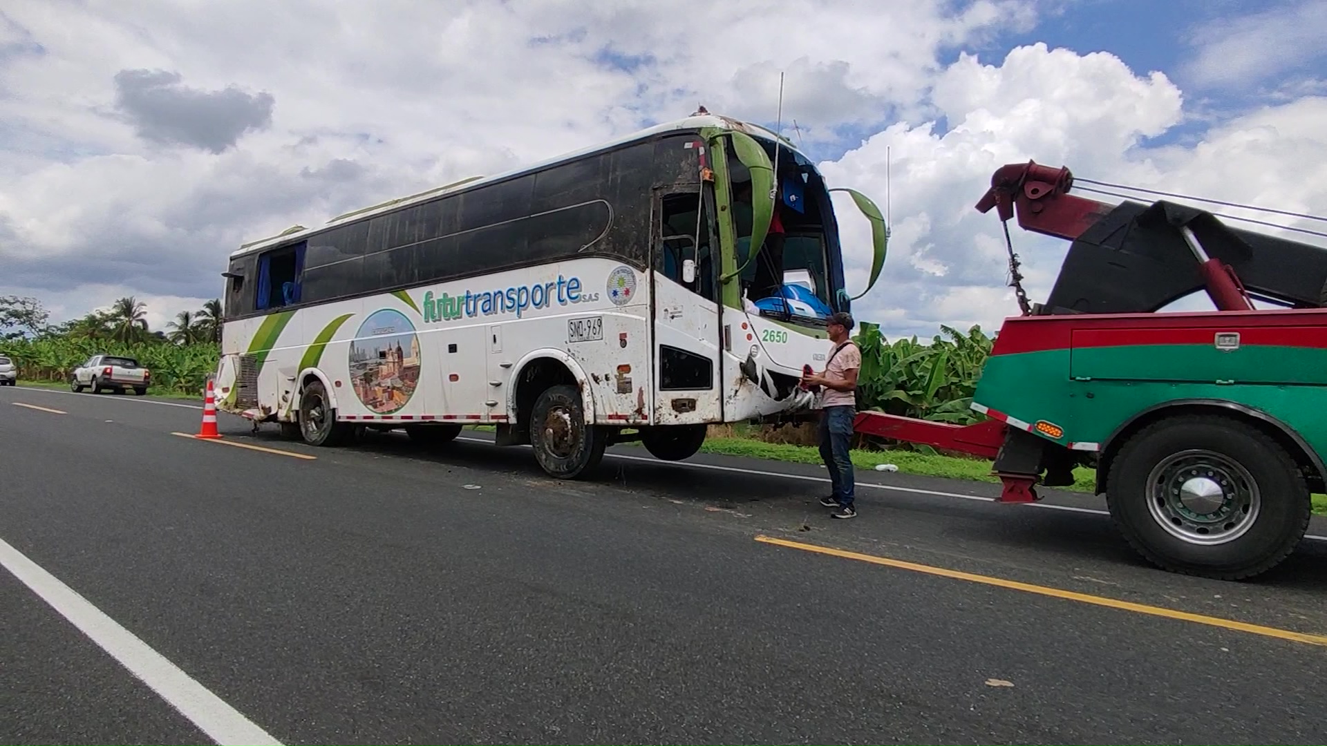 Bus se accidentó en vía Medellín – Necoclí