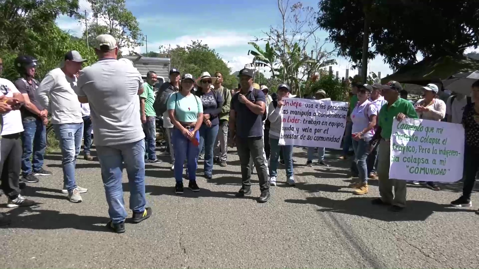 Protestan por vía de acceso a corregimientos