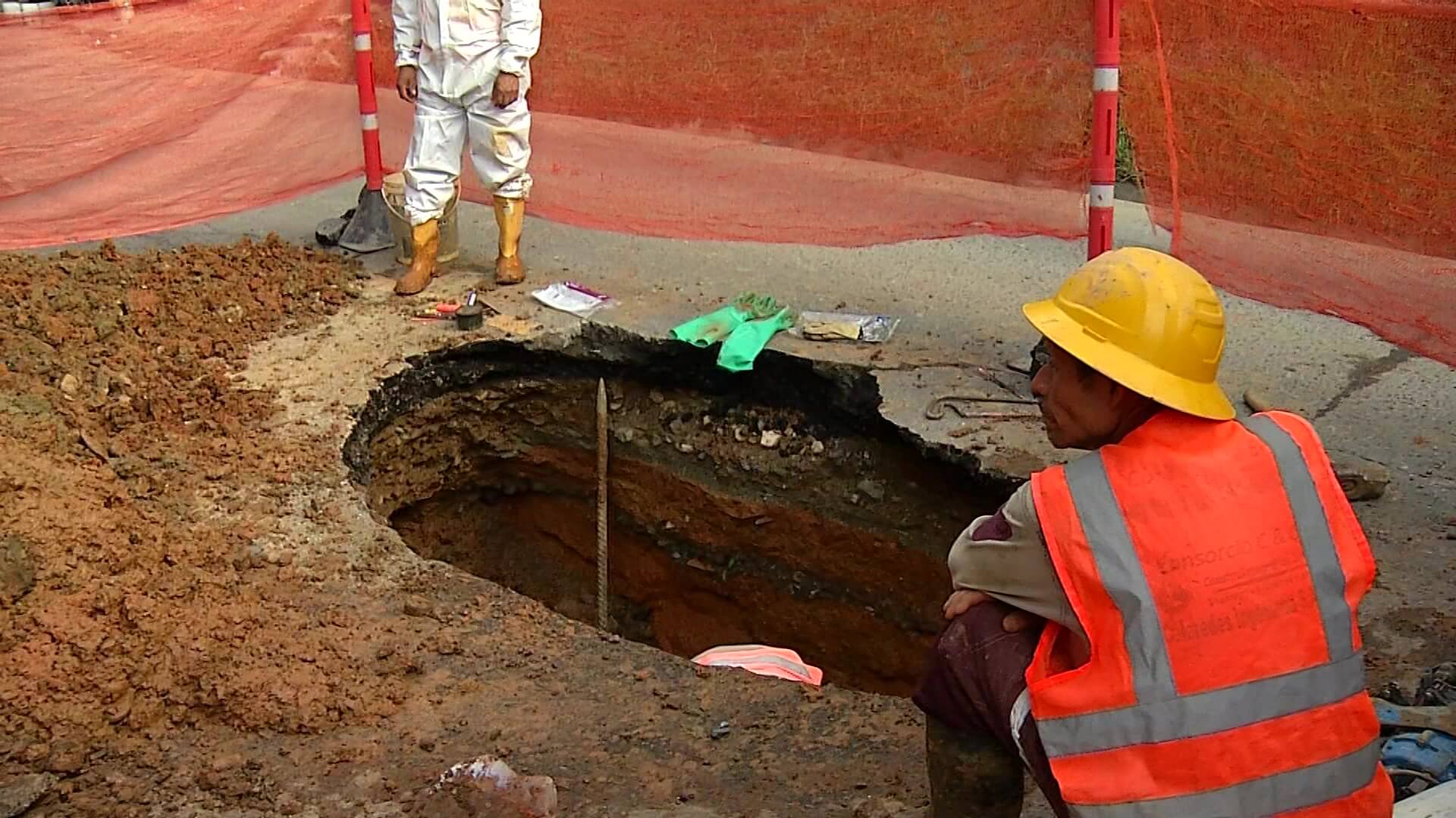 Hundimiento de banca en loma del Campestre