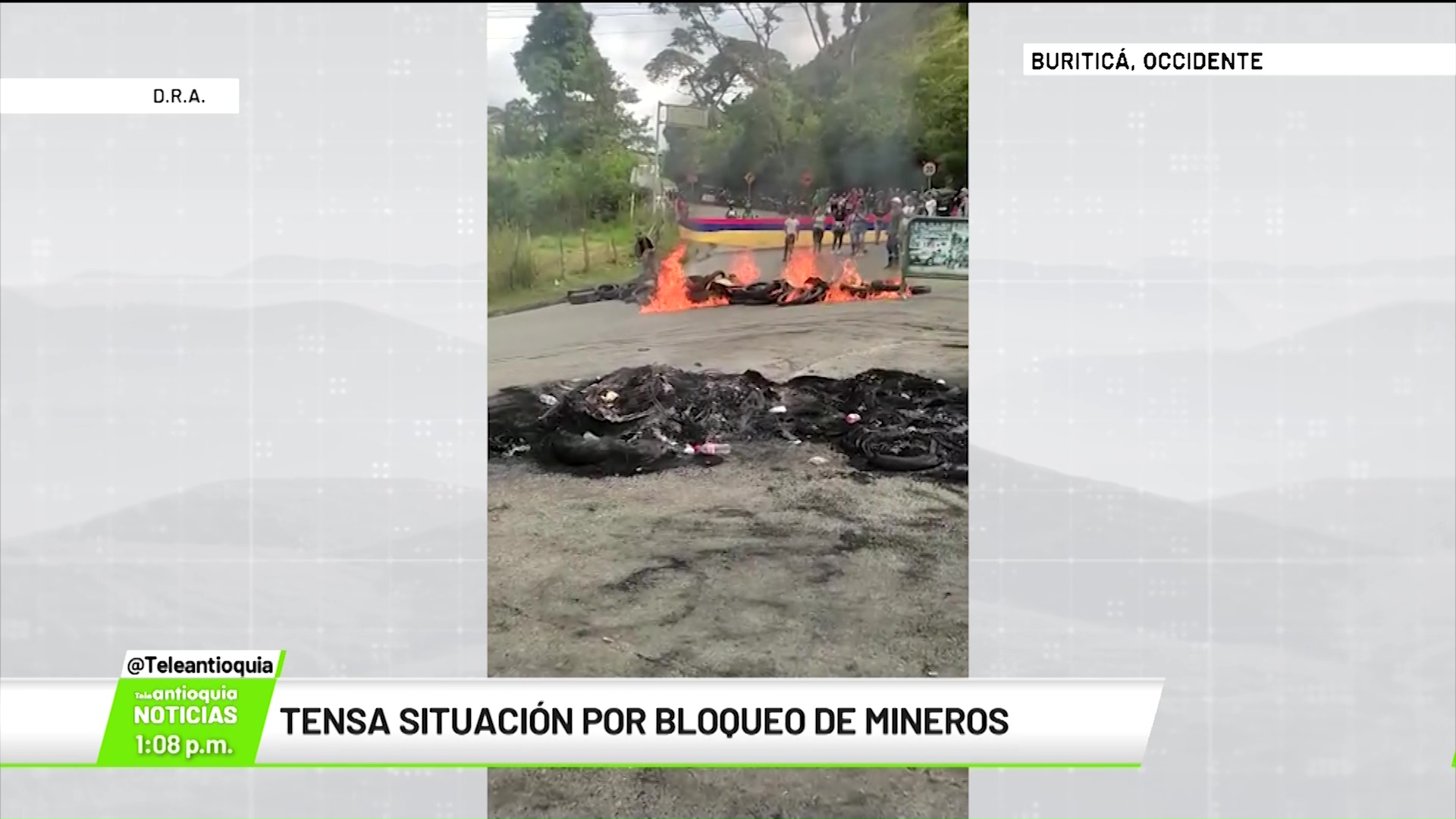 Tensa situación por bloqueo de mineros