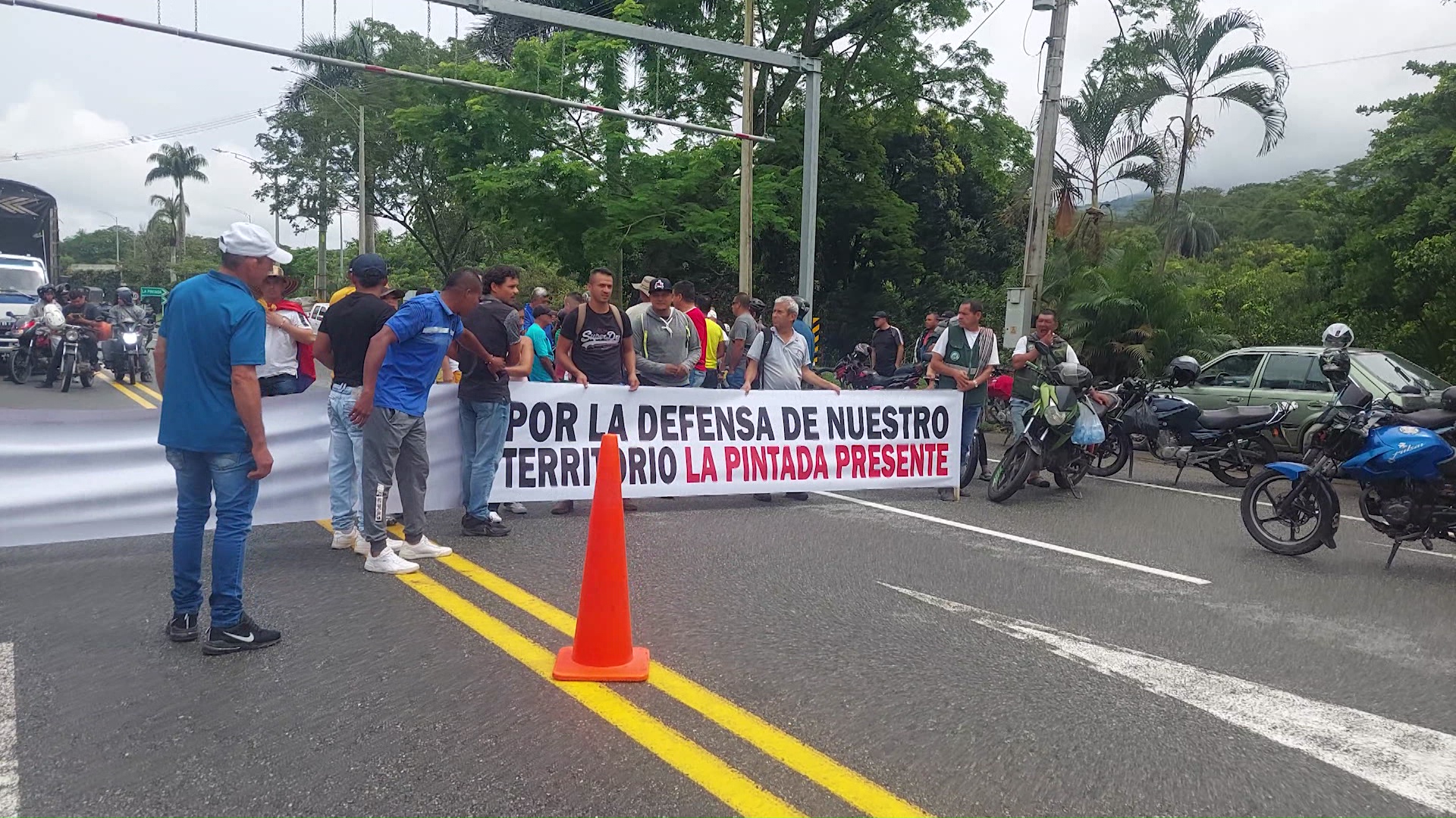 Bloqueos en la vía Panamericana