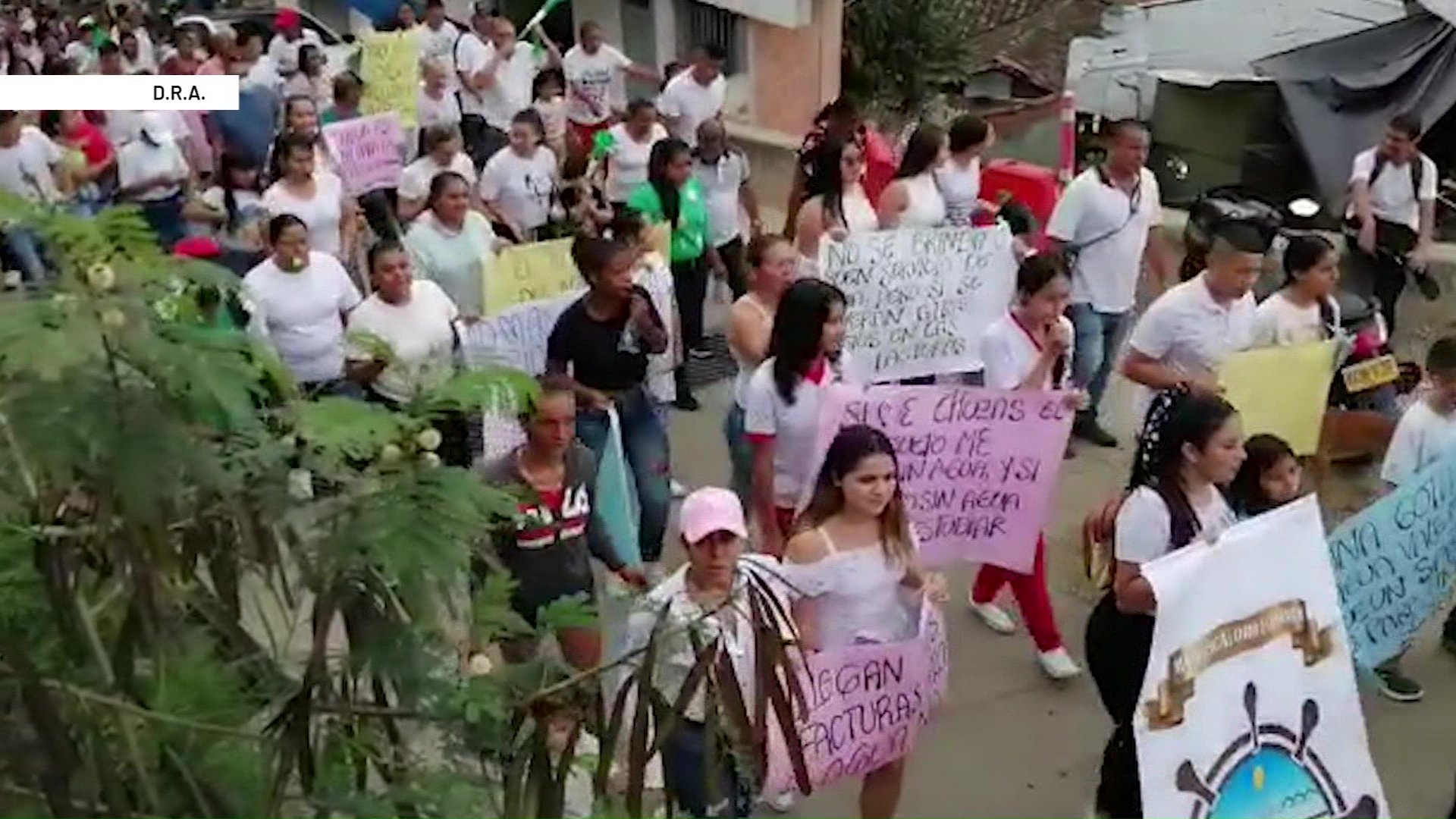 Protestas por cortes reiterados en suministro del agua