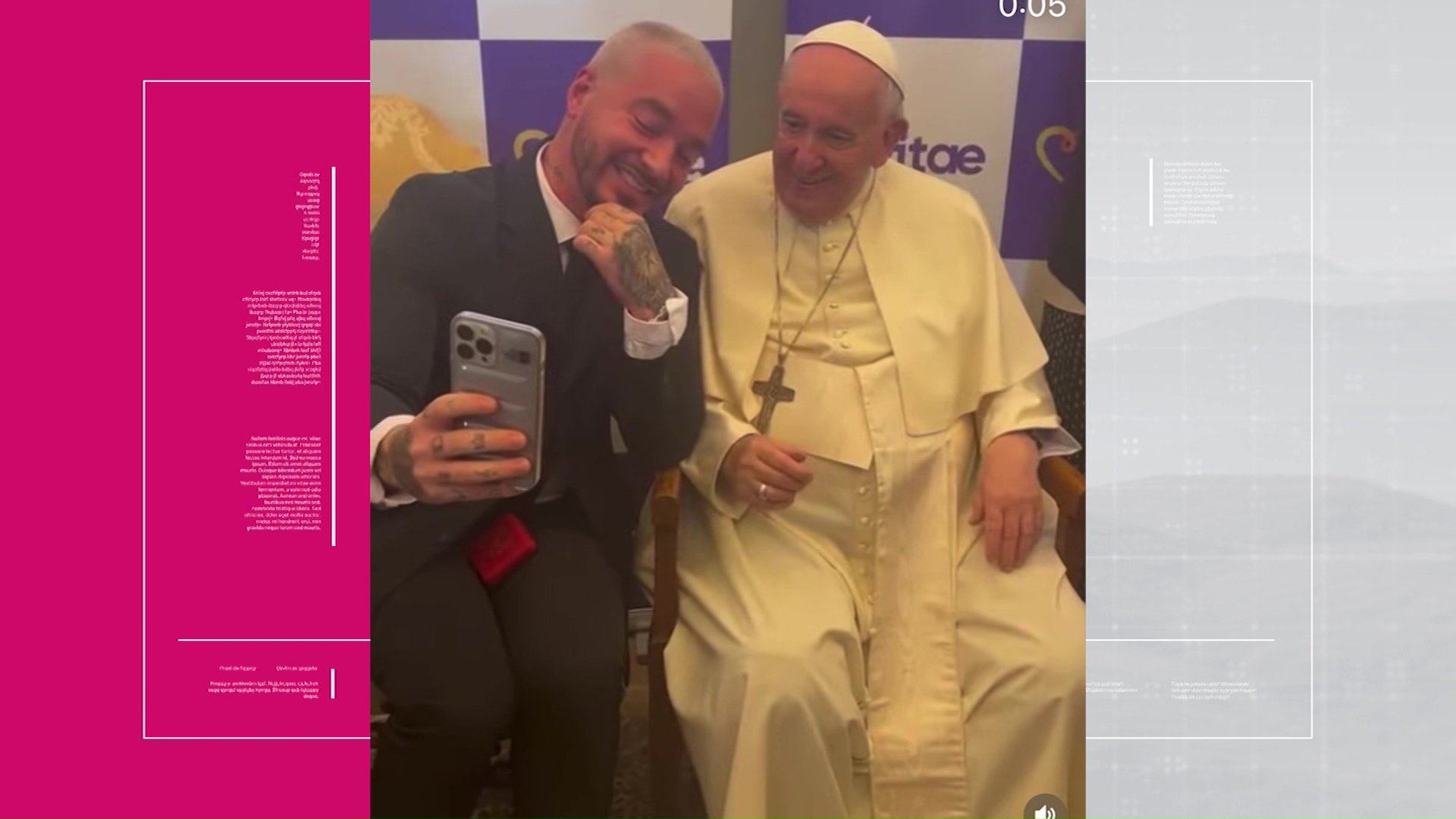 J Balvin se reunió con el papa Francisco