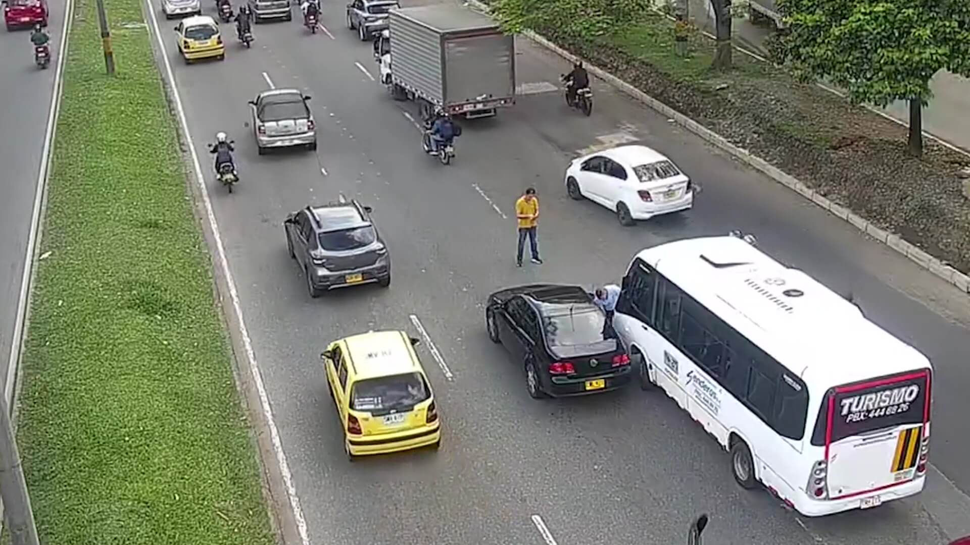 En choques simples, a retirar los vehículos