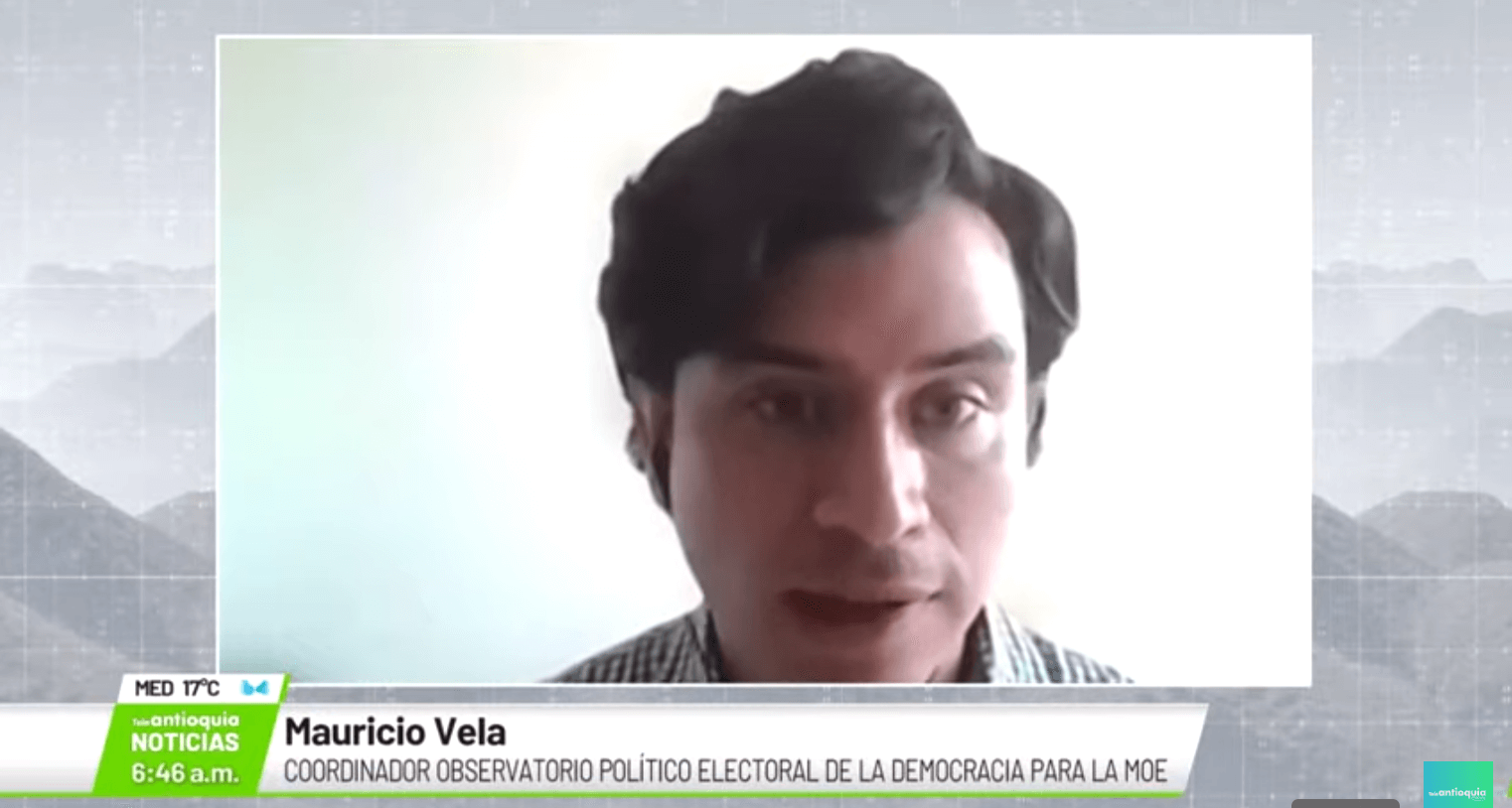 Entrevista con Mauricio Vela, coordinador Observatorio Político Electoral  para la MOE