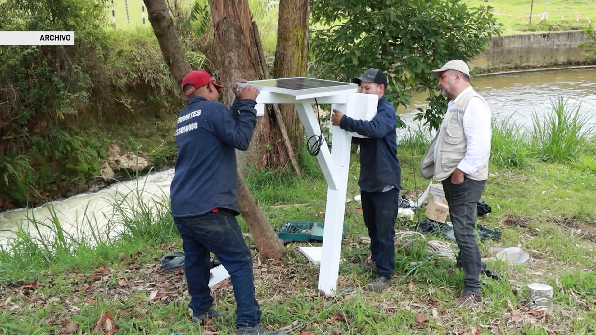 Se robaron estación de monitoreo del río Negro