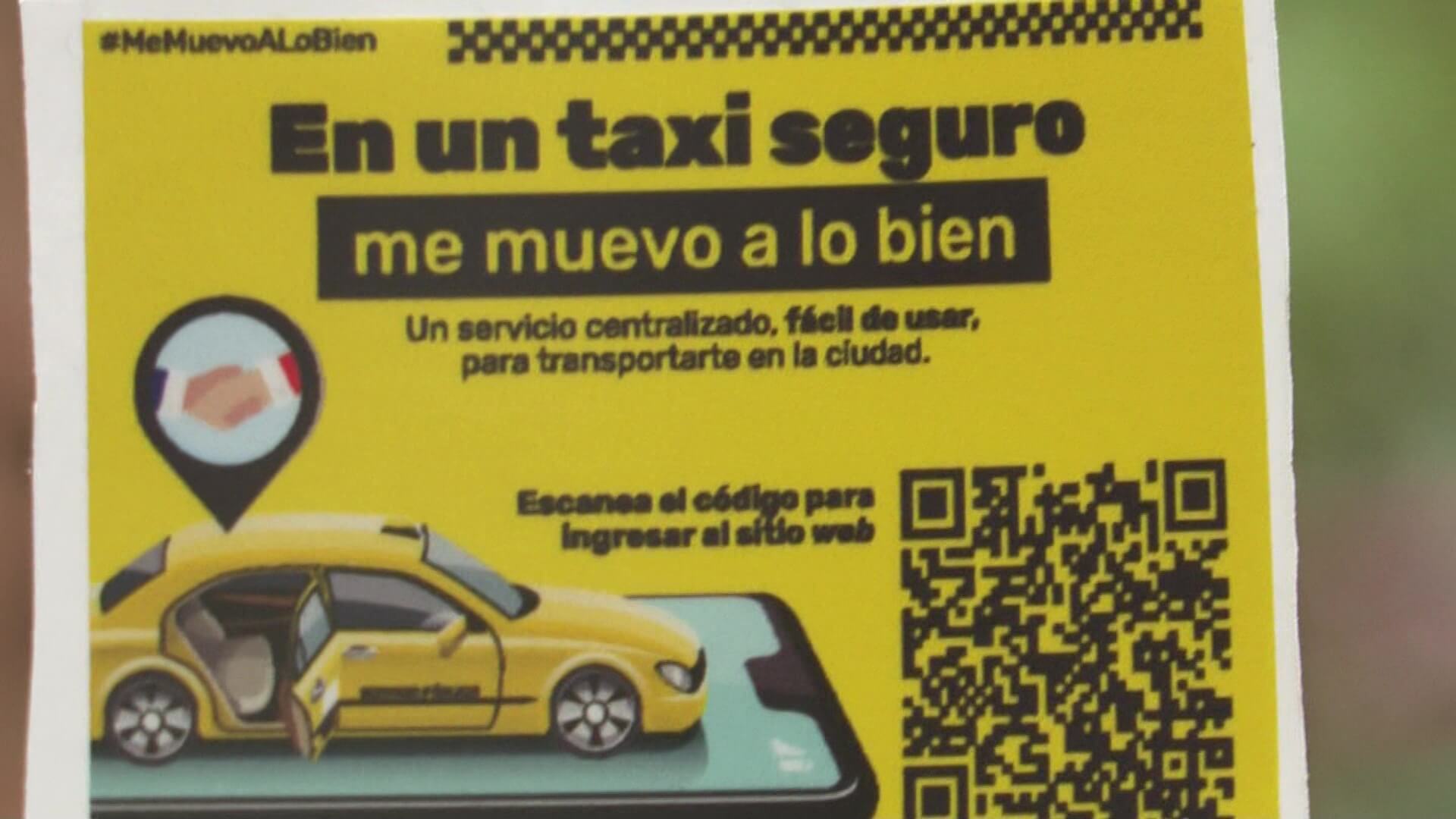 Ahora, código QR para buscar un taxi