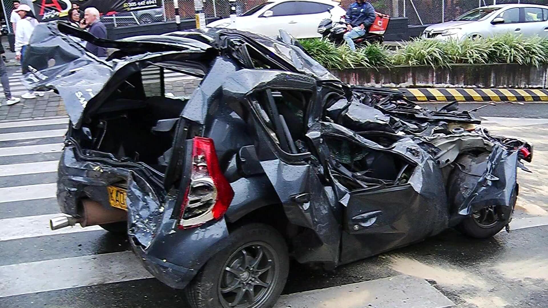 Choque de 13 vehículos dejó 11 lesionados