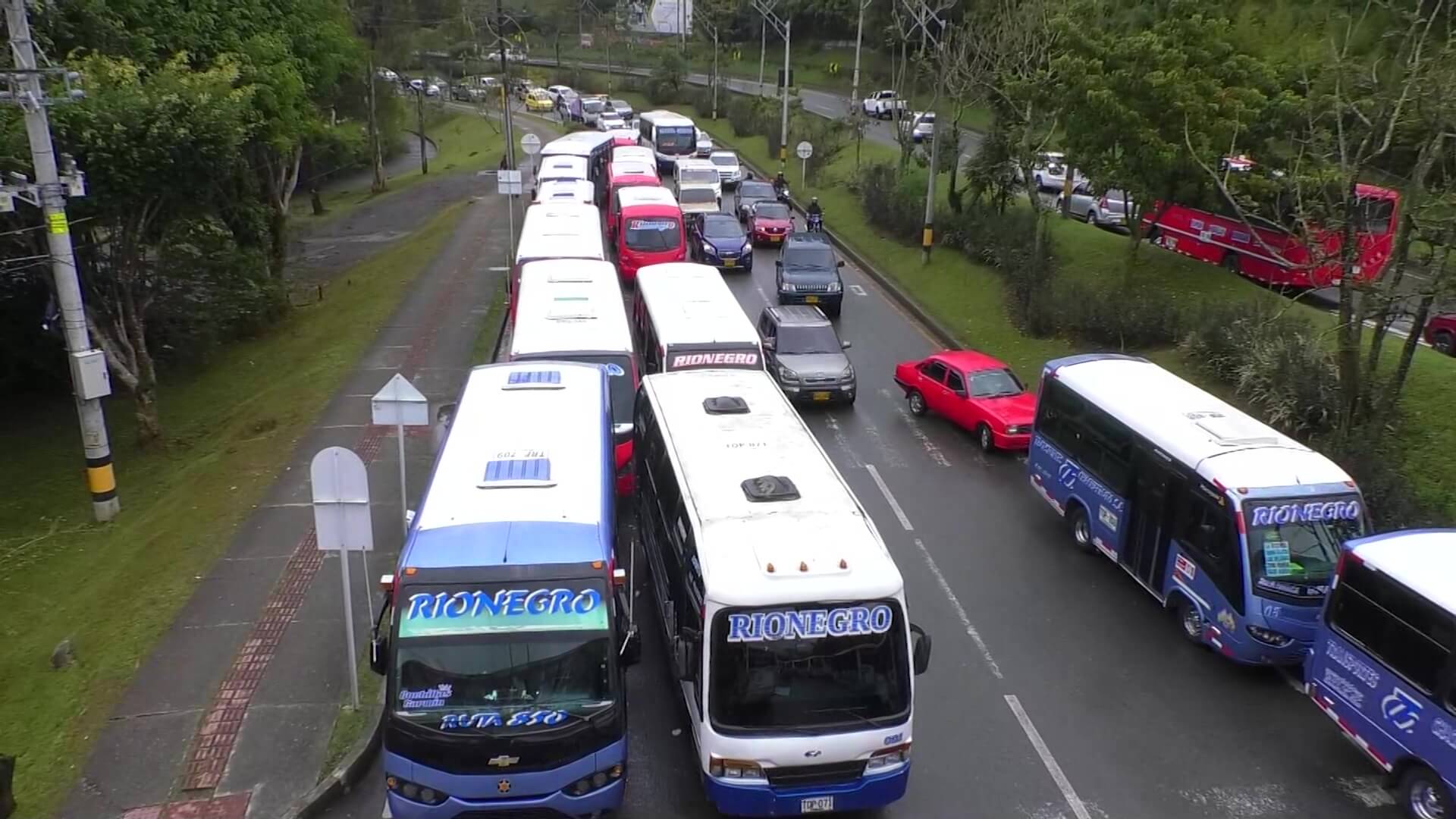 Cuatro días de protesta de transportadores en Rionegro