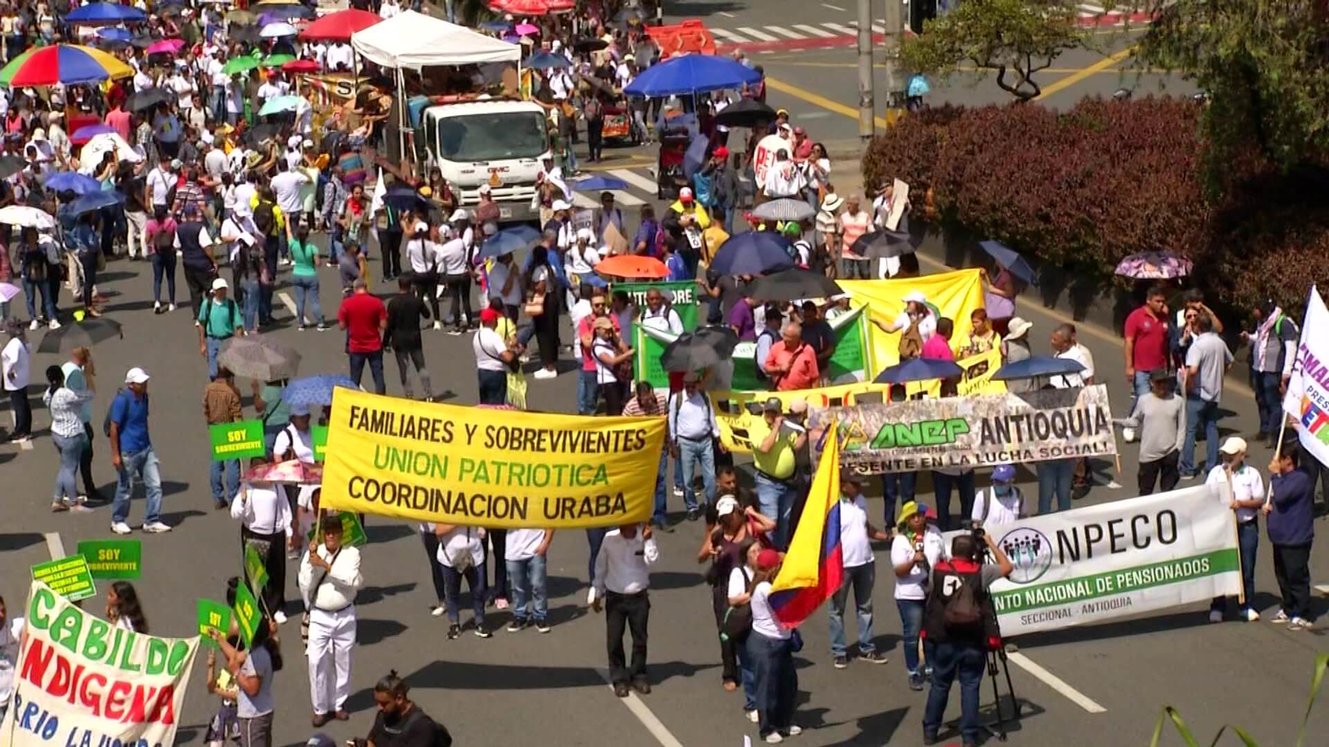 Marchas de respaldo al gobierno de Petro