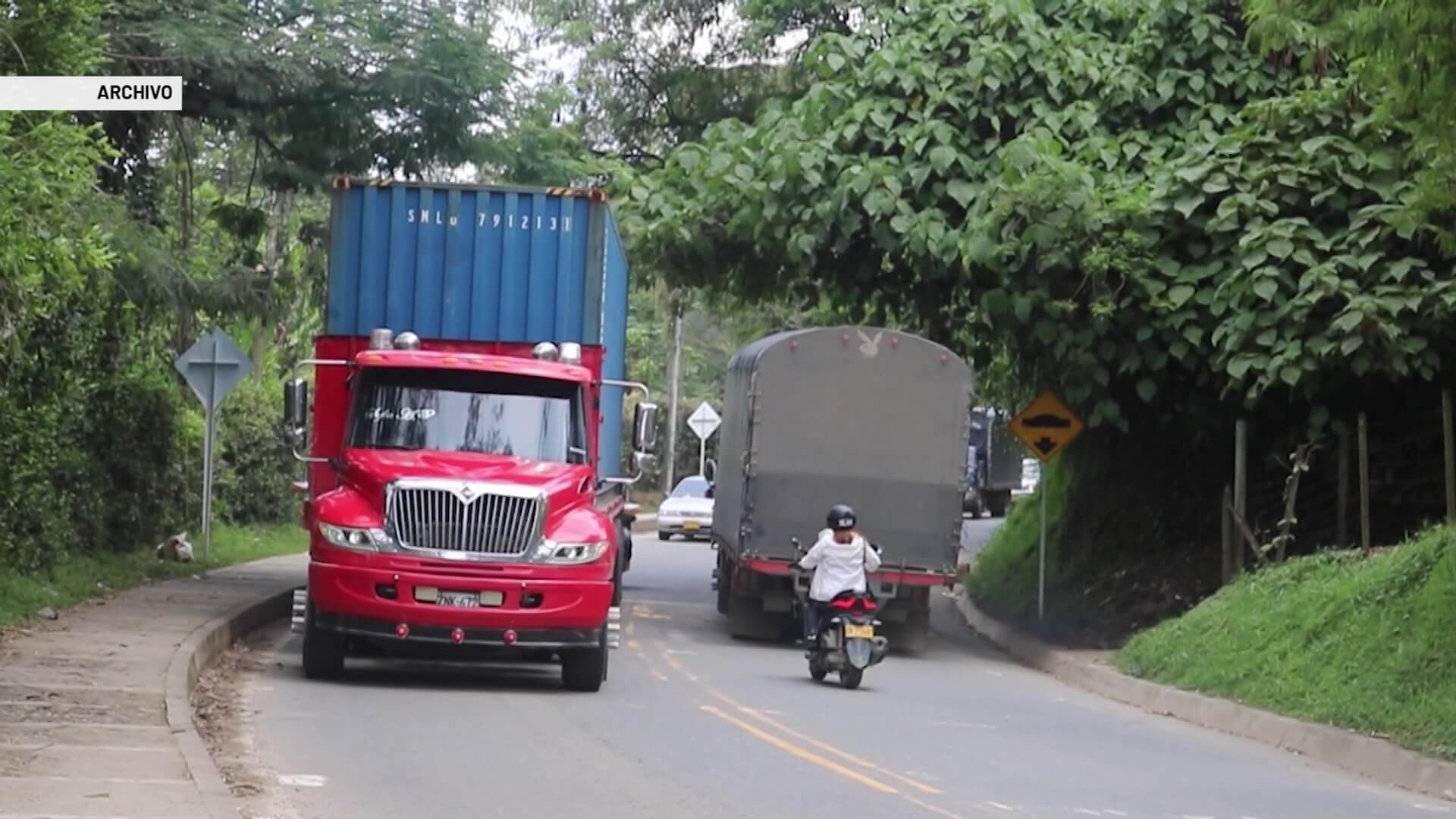 Restricción a vehículos de carga en Suroeste