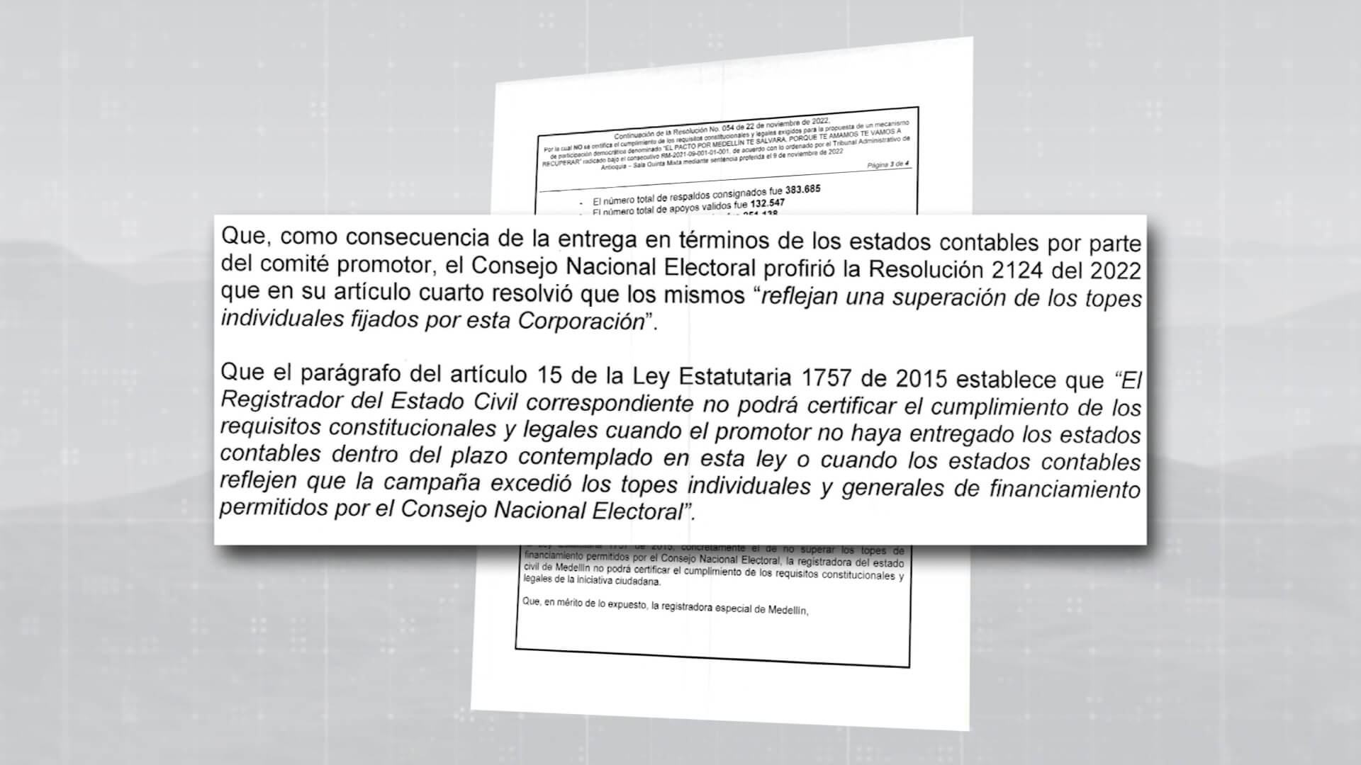 Revocatoria no cumple requisitos: Registraduría