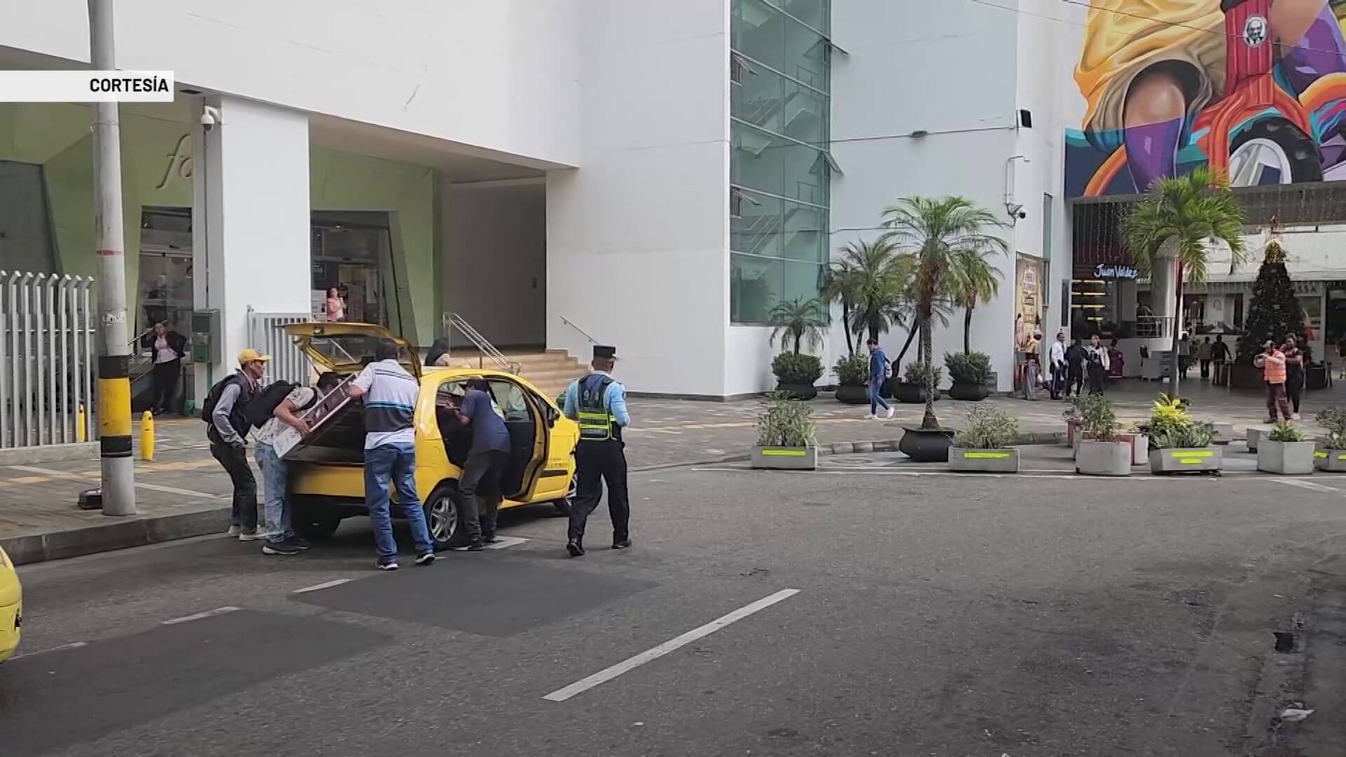 Controles viales en centros comerciales