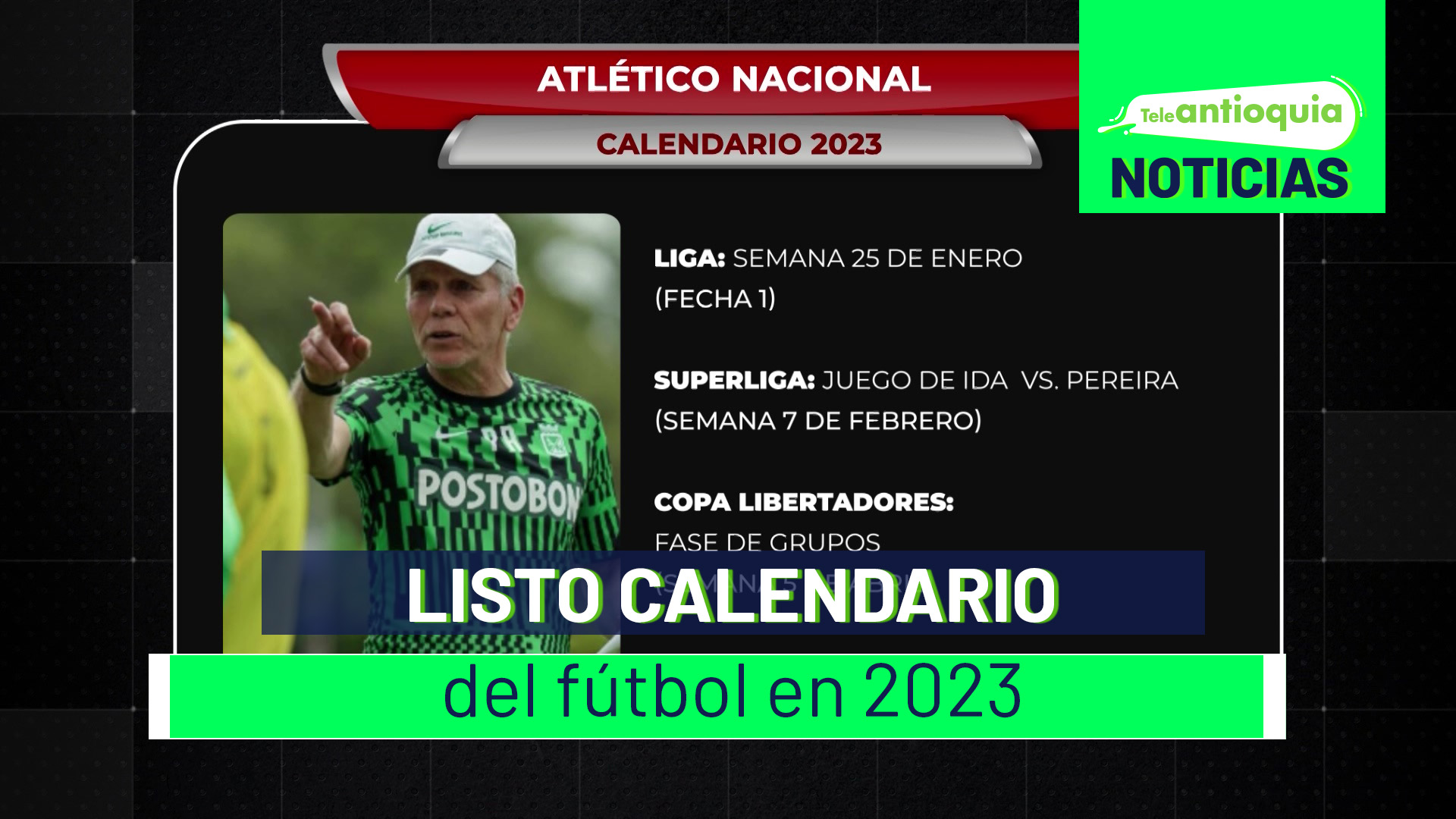 Listo calendario del fútbol en 2023