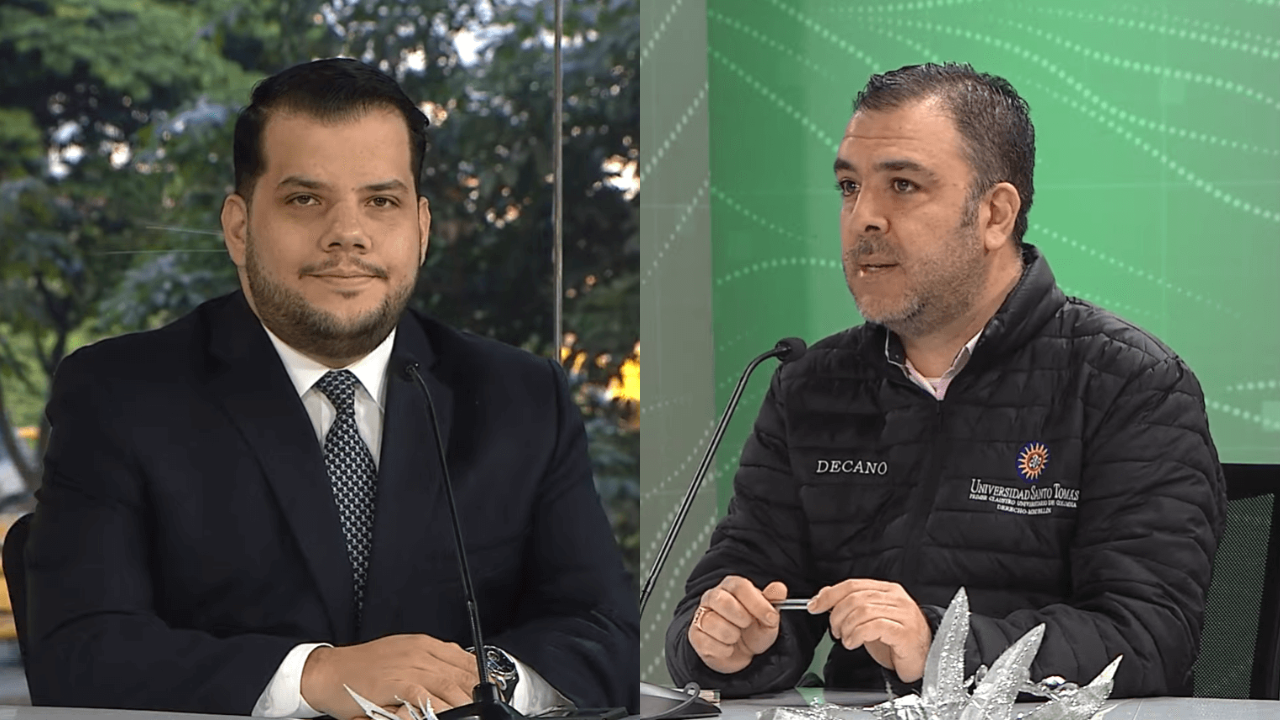 Entrevista Santiago Trespalacios, abogado y Andrés Úsuga, decano Facultad de Derecho U. Santo Tomás