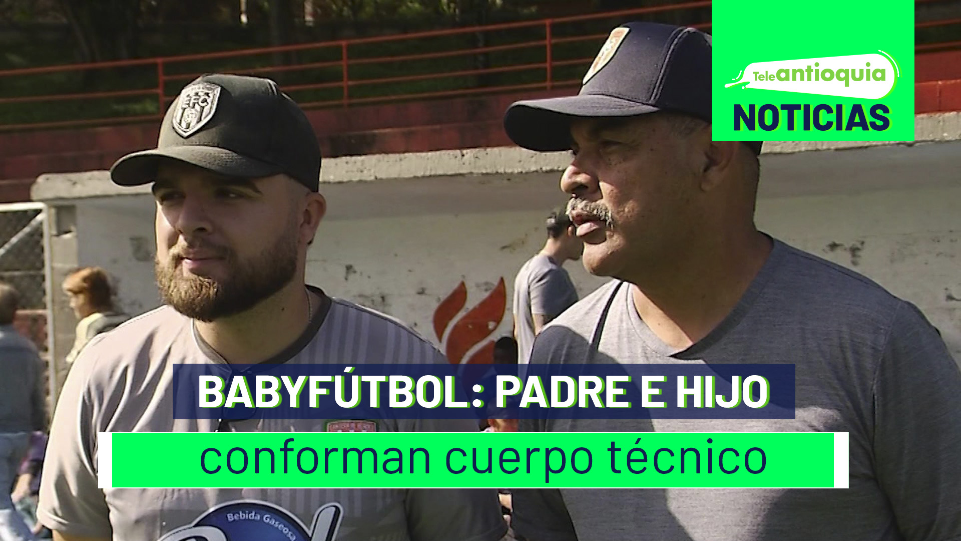 Babyfútbol: padre e hijo conforman cuerpo técnico
