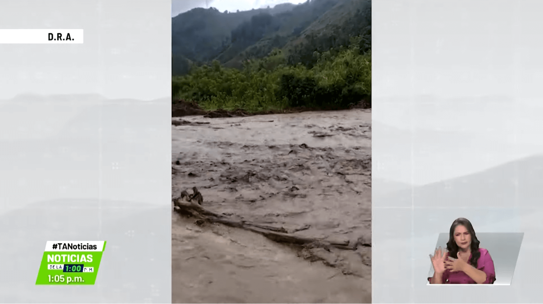 Emergencia por creciente del Río la Herradura