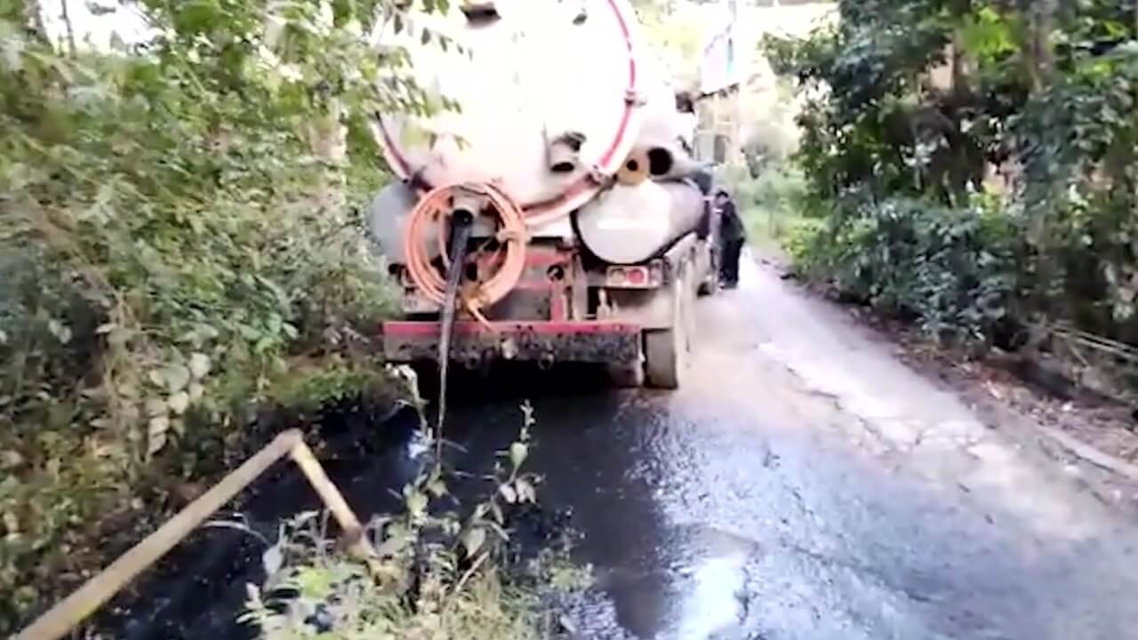 Repudio por vertimiento de aguas negras