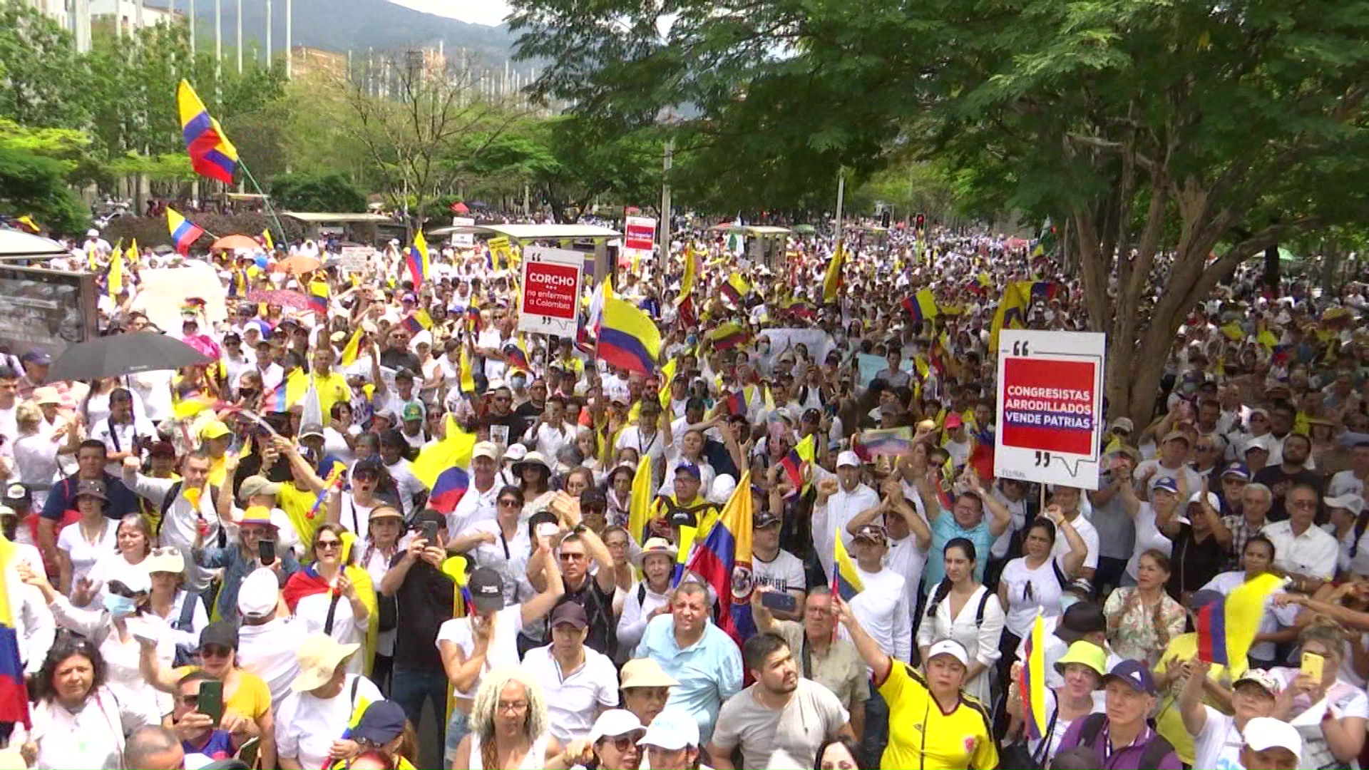 Marcha contra Petro y las reformas