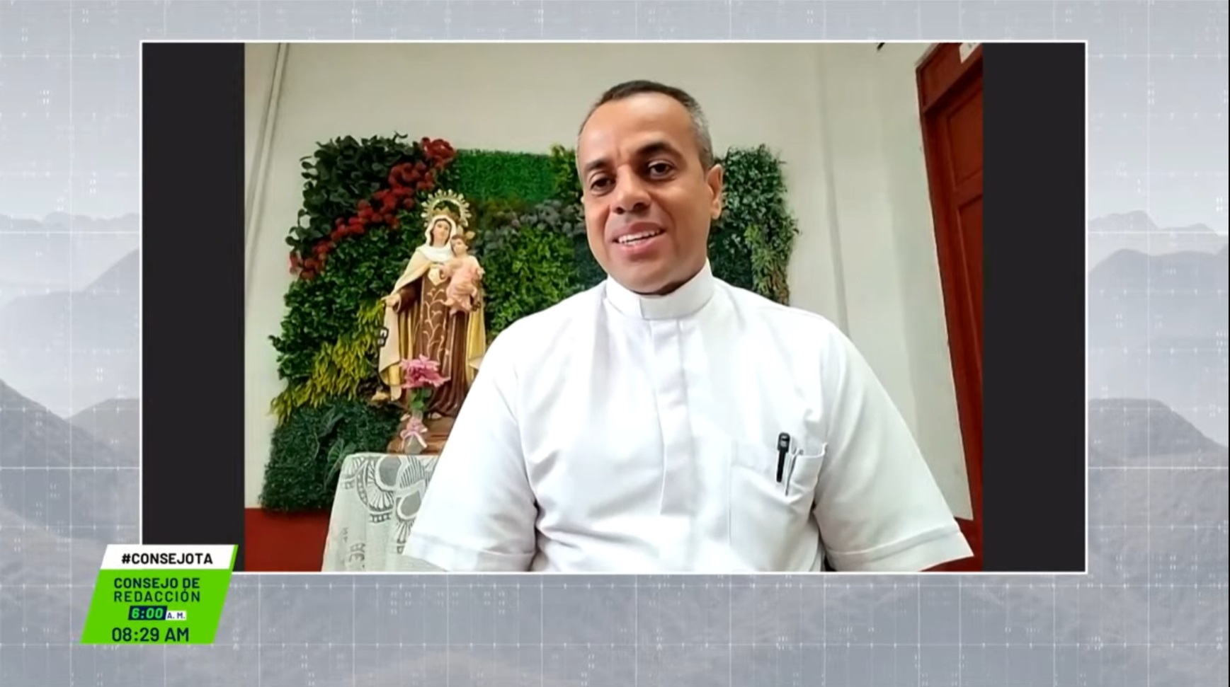 Víctor Ubeimar Gutiérrez, párroco Nuestra Señora del Carmen, Cisneros