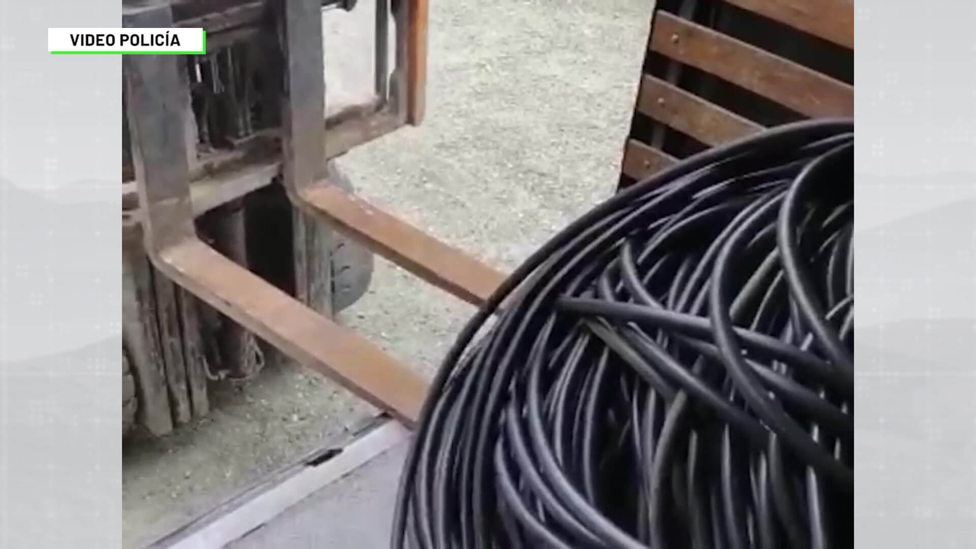 Capturas por robo de cableado público de energía