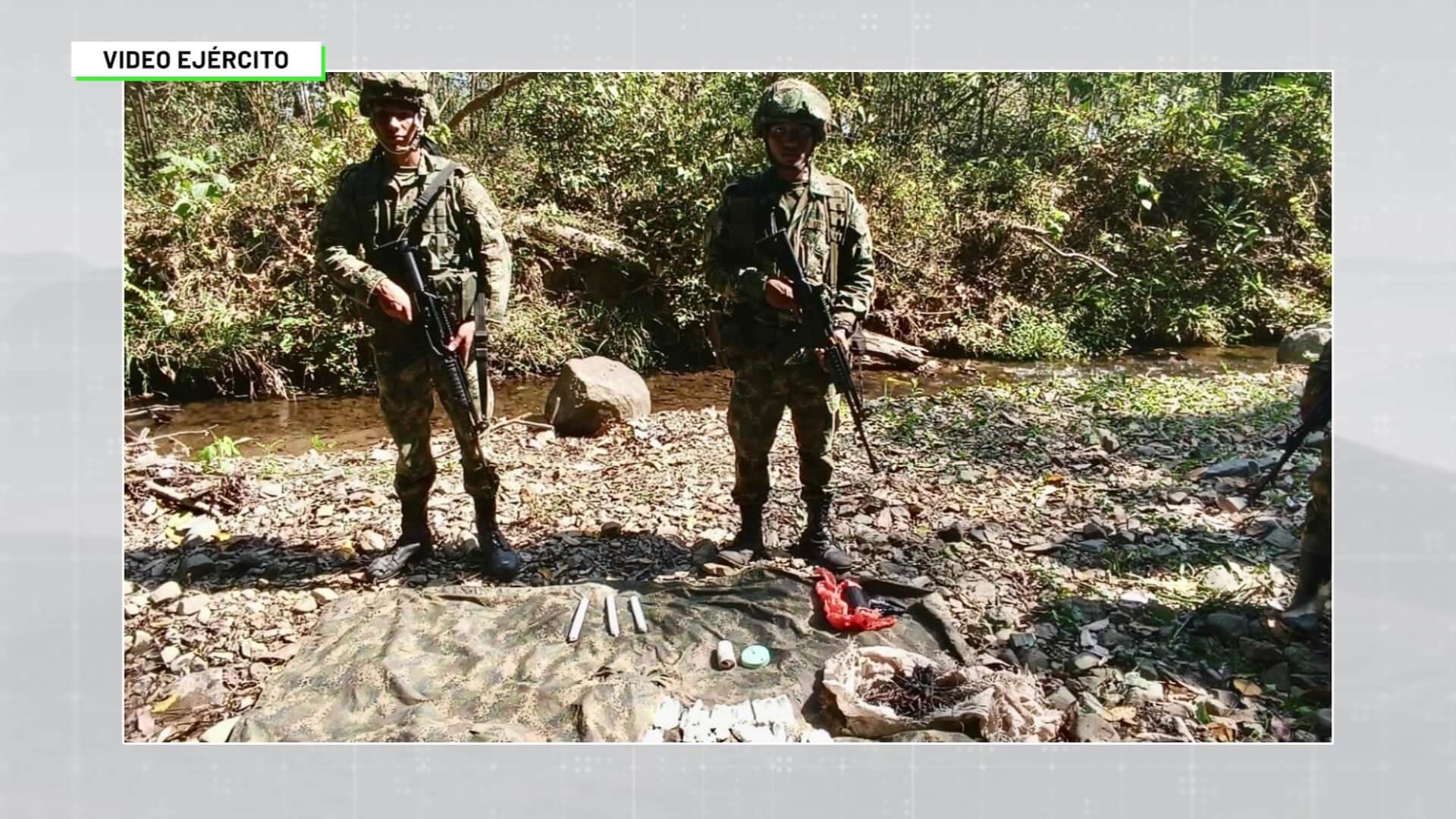Ejército destruyó dos minas antipersona