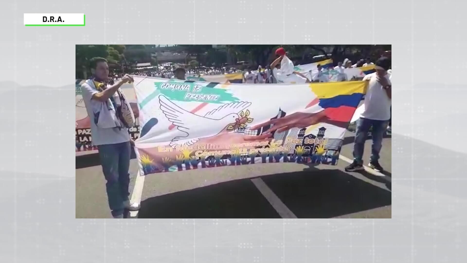 Líderes de marcha rechazan amenazas al comercio