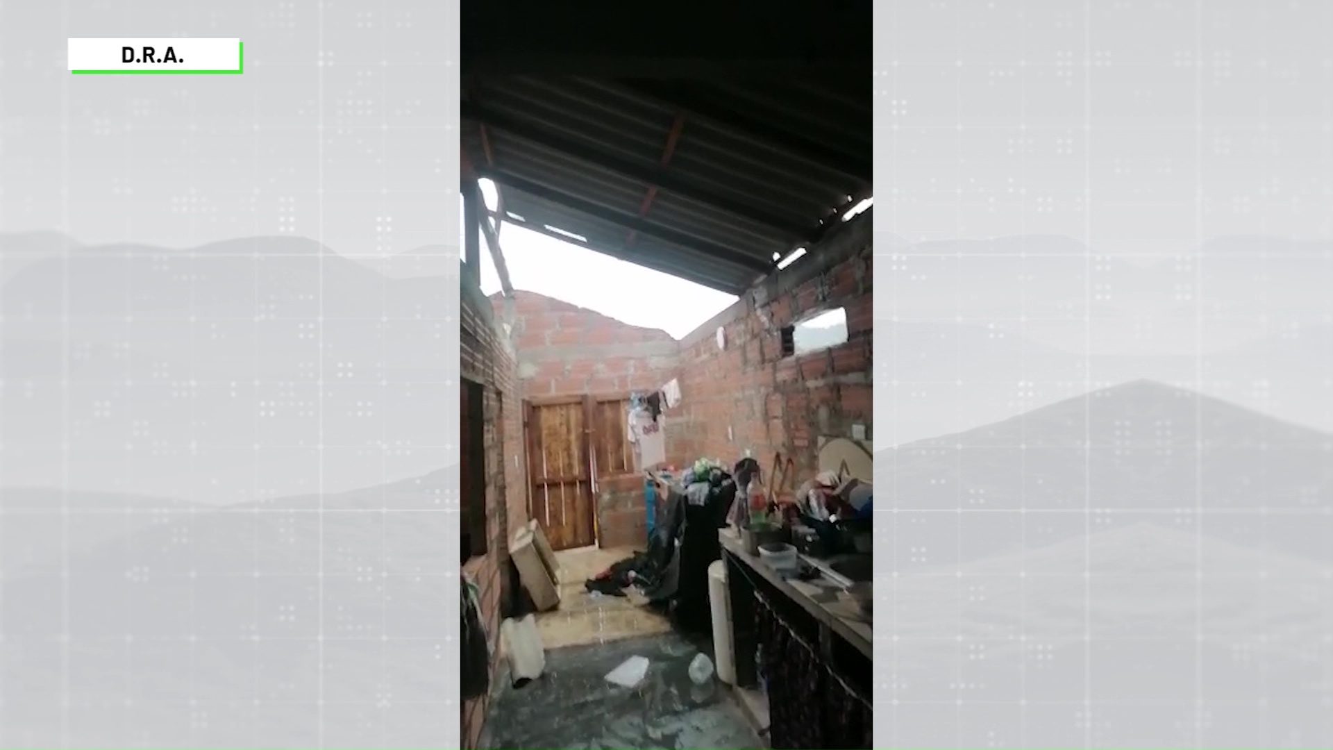 Más de 20 viviendas afectadas por vendaval en La Pintada