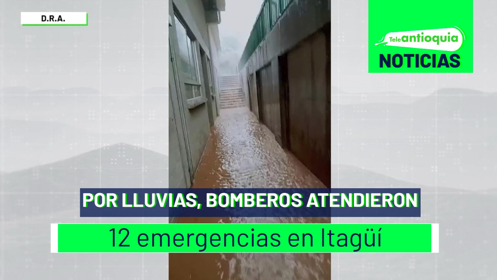 Por lluvias, bomberos atendieron 12 emergencias en Itagüí