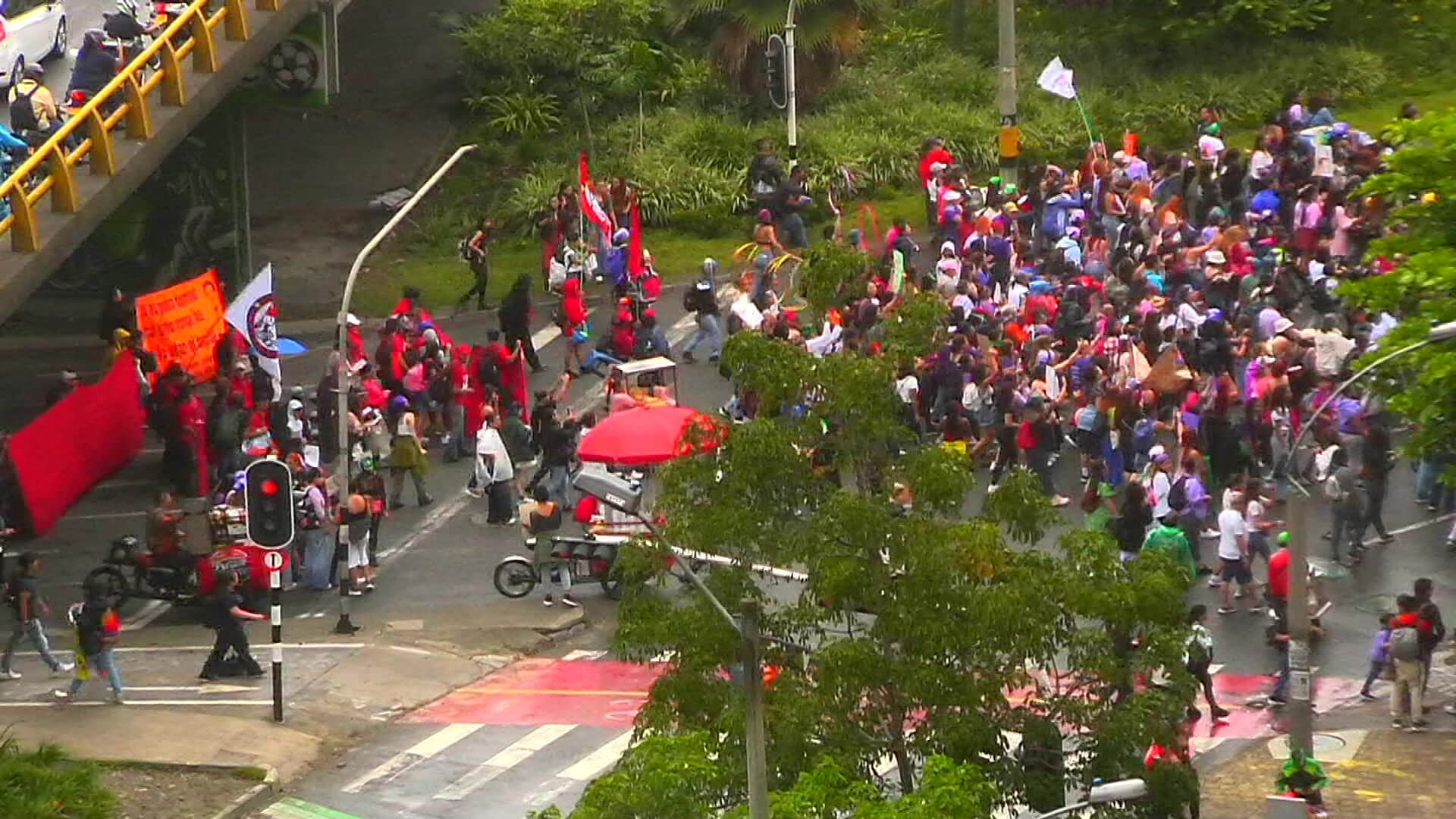 Vandalismo en marcha por día de las mujeres