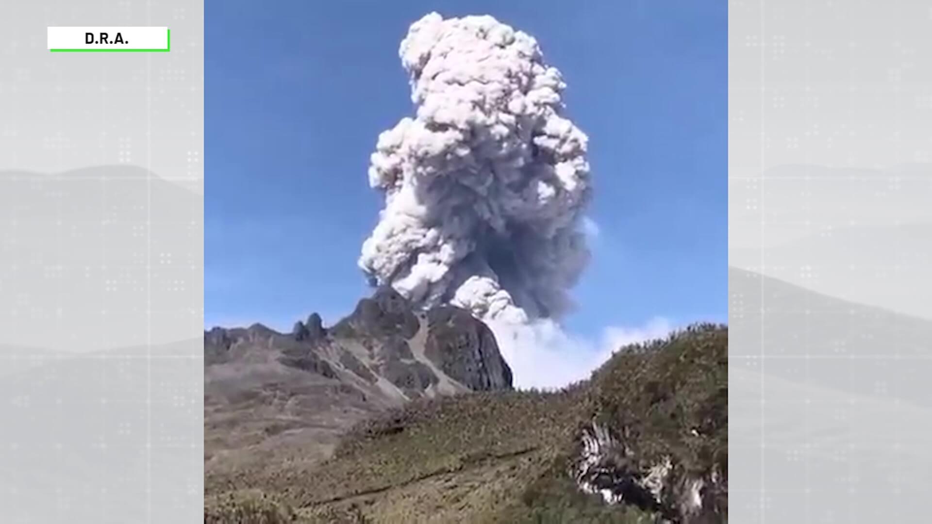 Volcán Nevado del Ruiz alerta por posible erupción