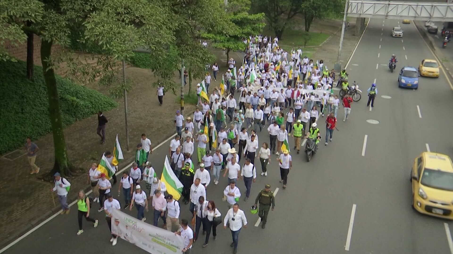 Comenzó la marcha de la Noviolencia hacia Caicedo