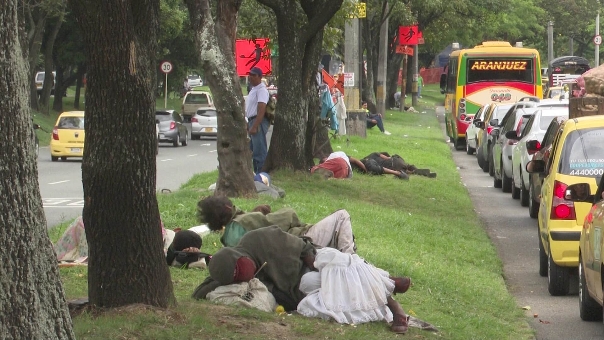 Habitante de calle hirió a conductora en plena vía