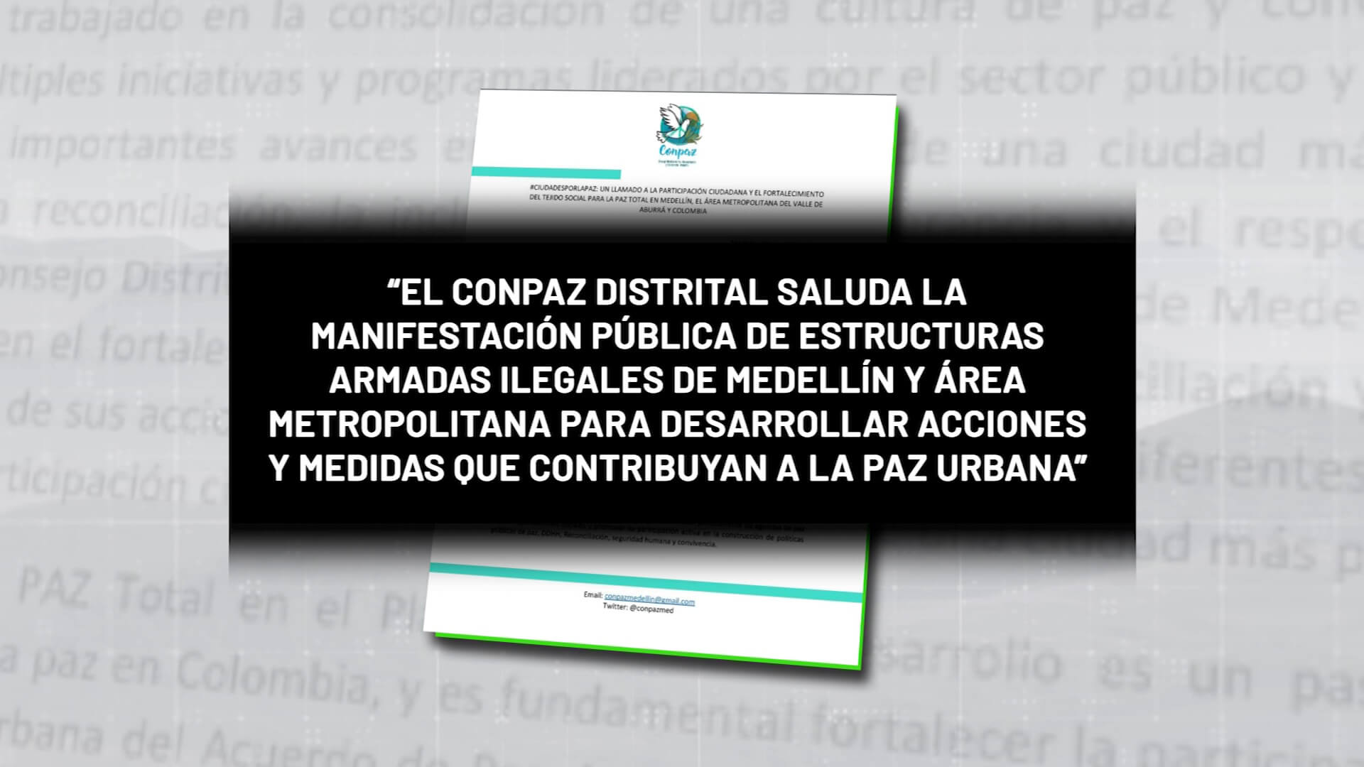 Llamado a la participación ciudadana en diálogos de paz