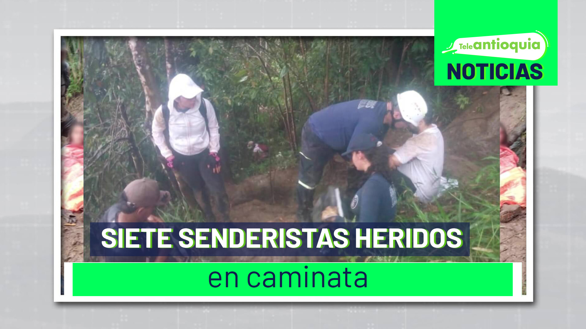 Siete senderistas heridos en caminata