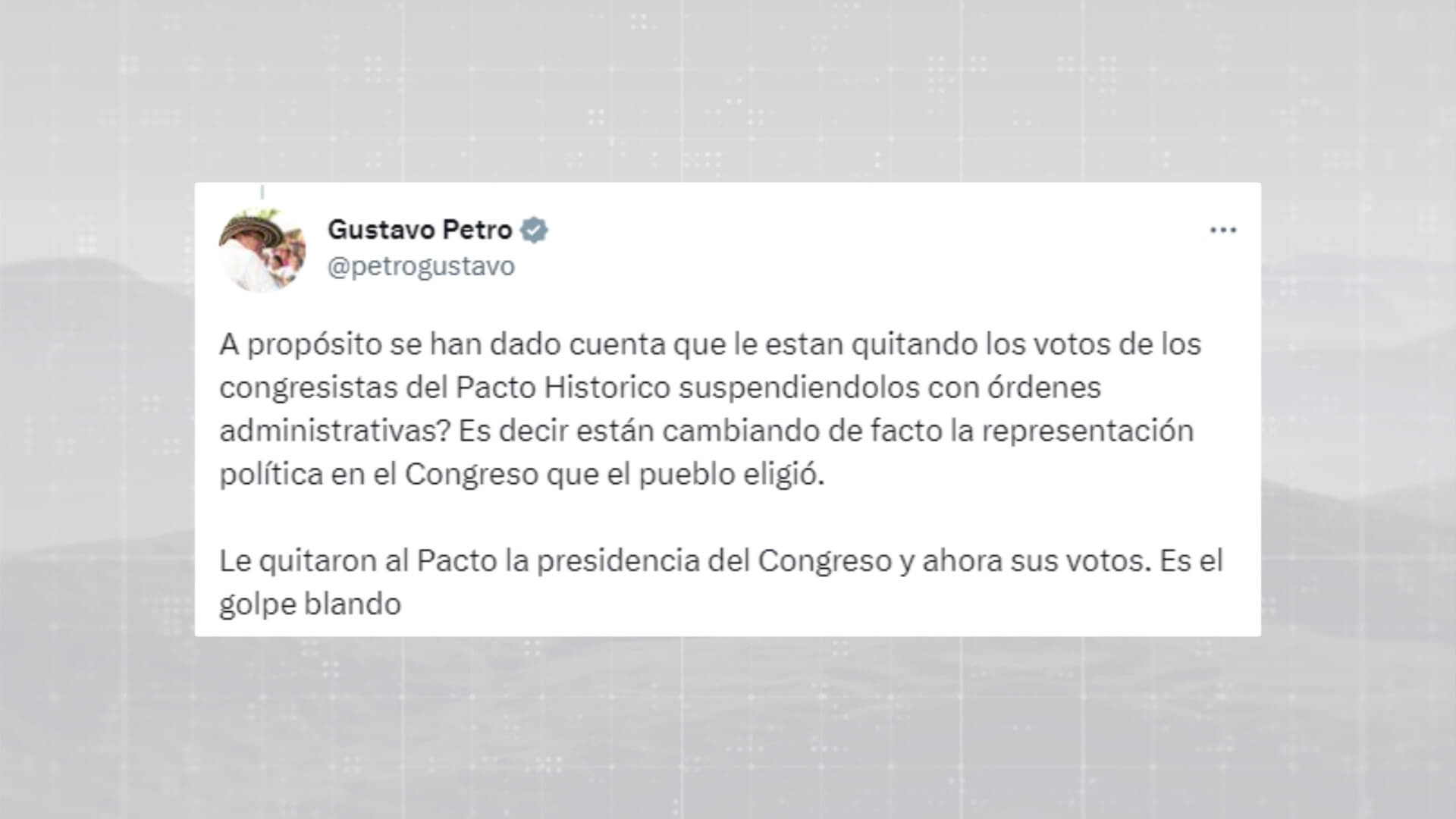 Decisiones de Consejo de Estado son ‘golpe blando’ Petro