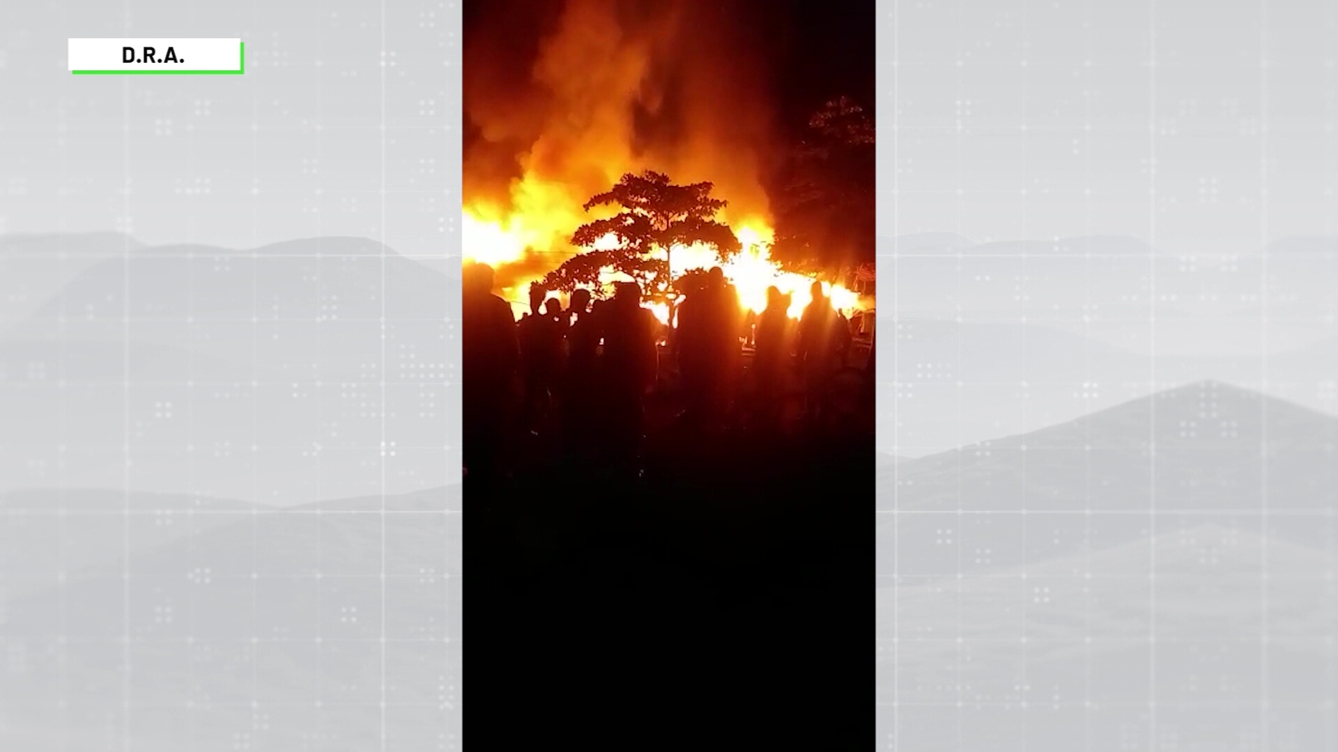 Incendio consumió cinco viviendas