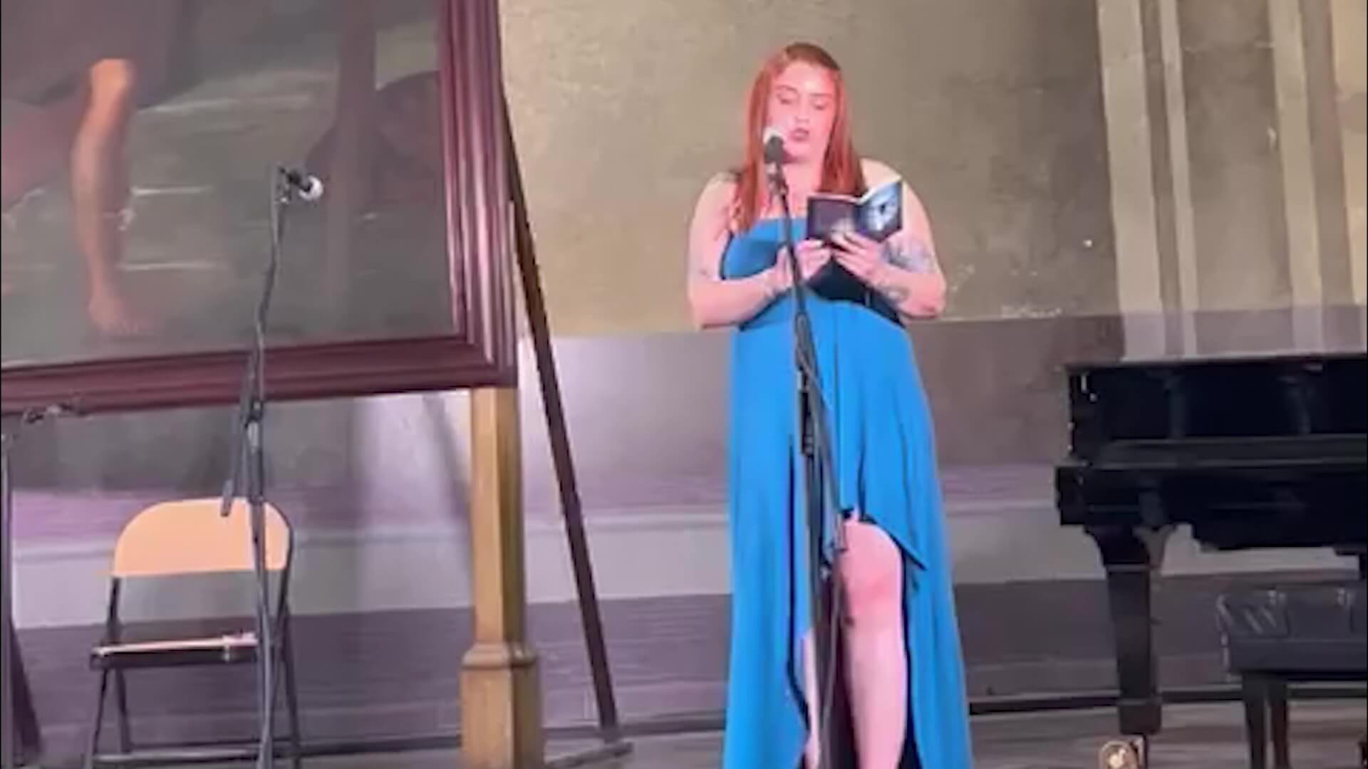Valentina Rojas en festival de poesía de La Habana
