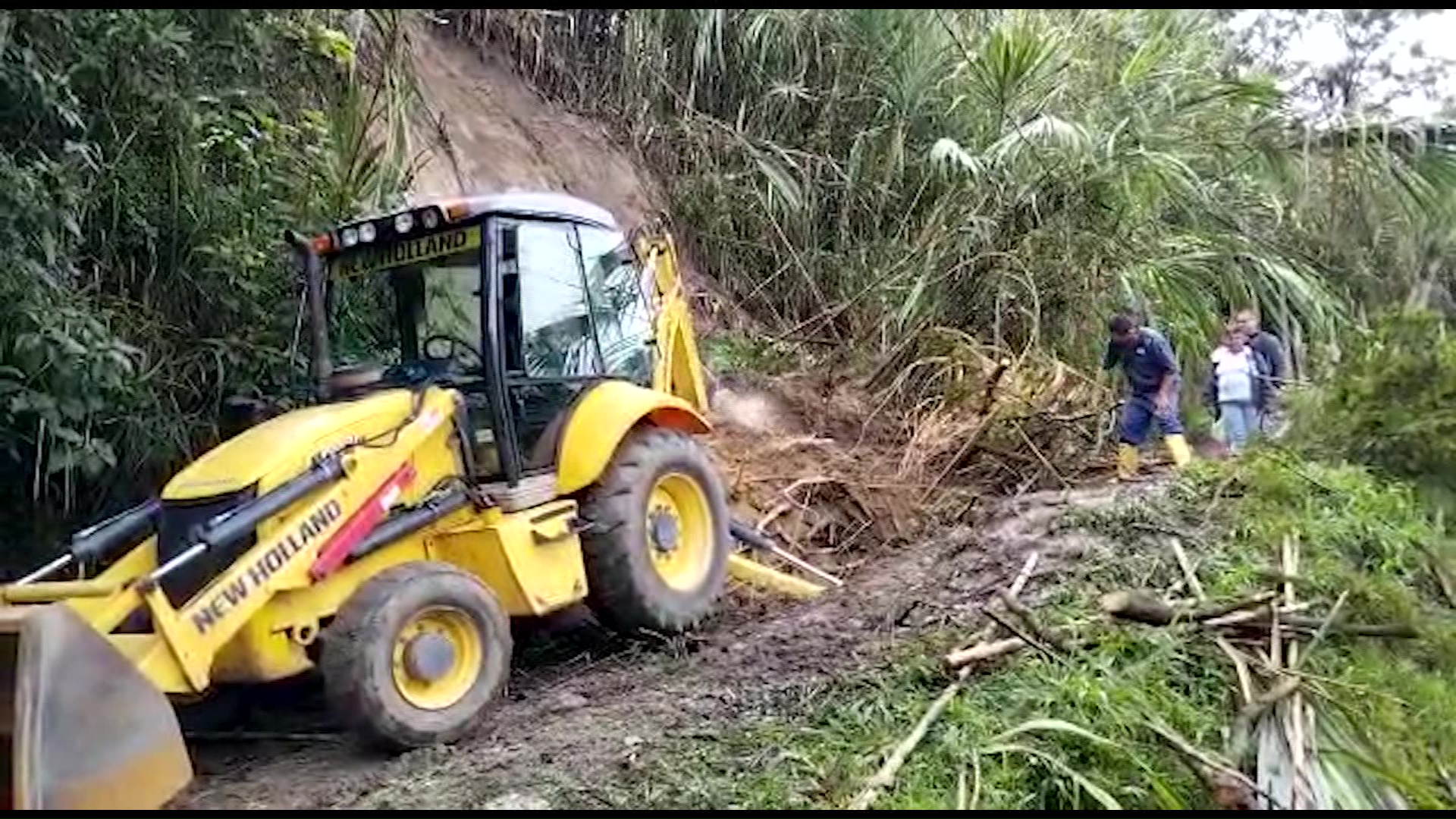 Vereda Platanito incomunicada por movimiento en masa