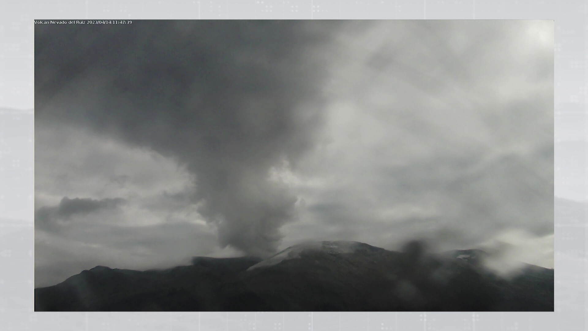 Volcán Nevado del Ruiz incrementó actividad